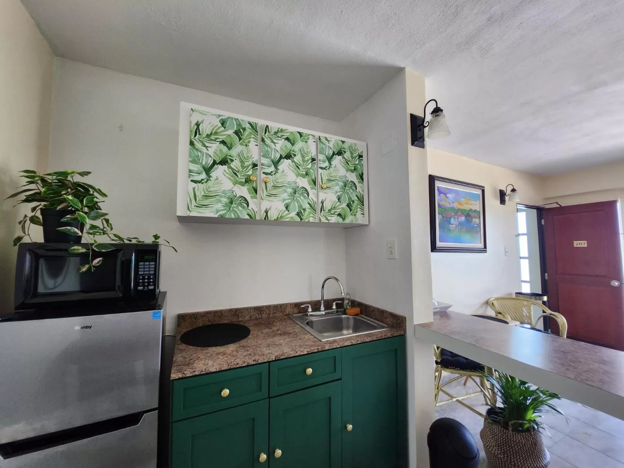 Kitchen or kitchenette in Selva Boutique Hotel - Luquillo Oceanfront Retreat - Adults Only