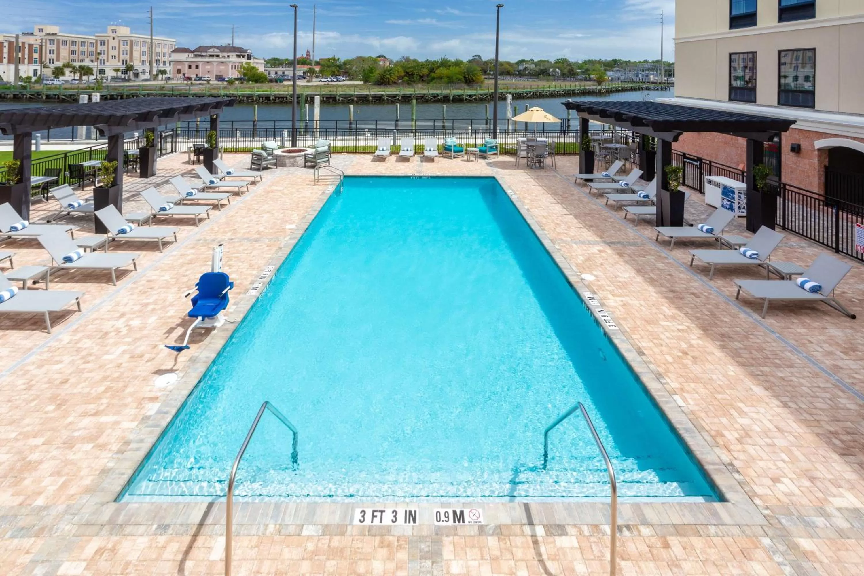 Pool view in Homewood Suites by Hilton St Augustine San Sebastian