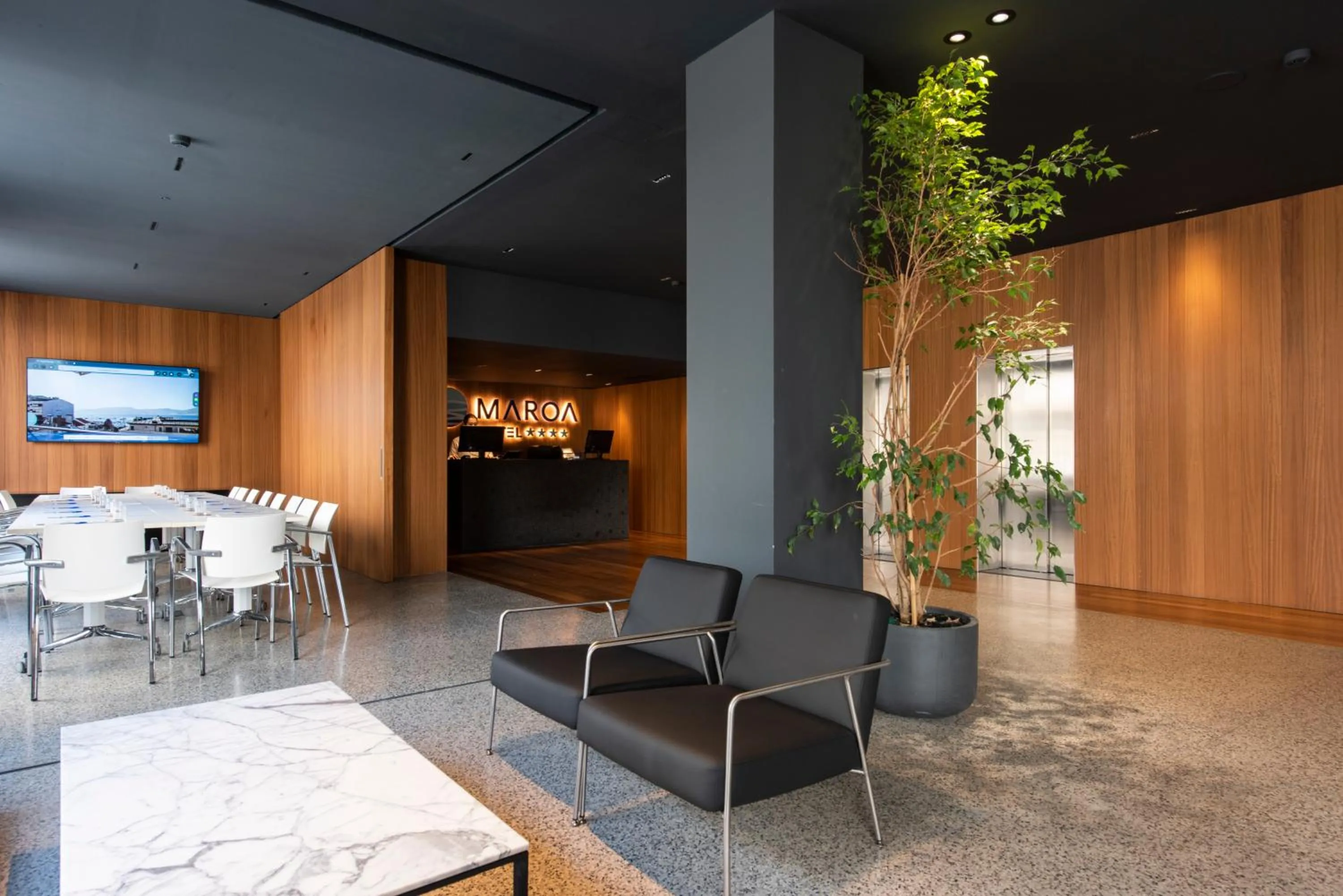 Lobby or reception in Hotel America Vigo