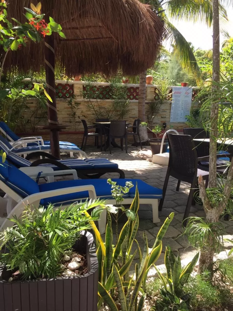 Patio in Cocos Cabañas Playa del Carmen Adults Only