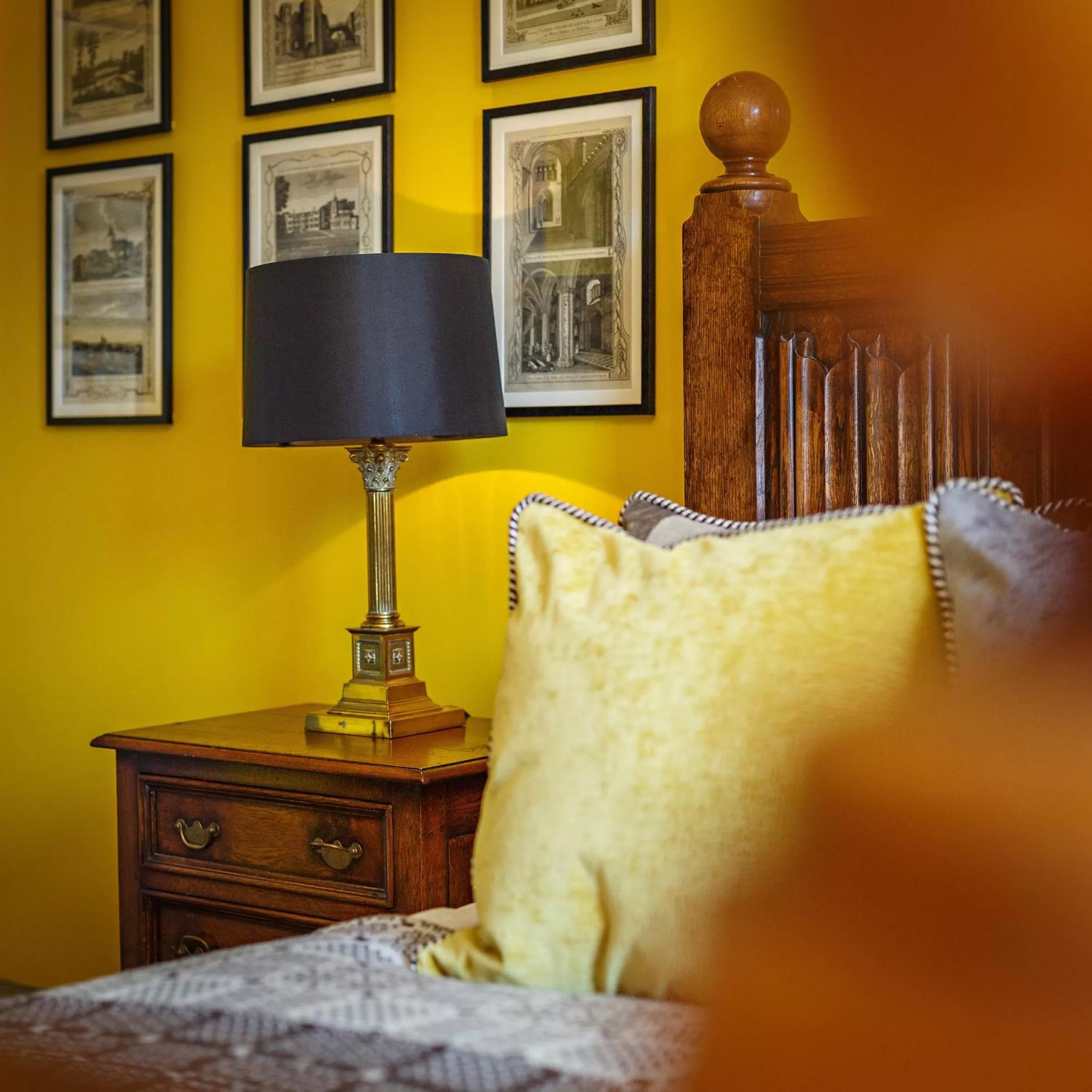 Decorative detail, Bed in The Dial House