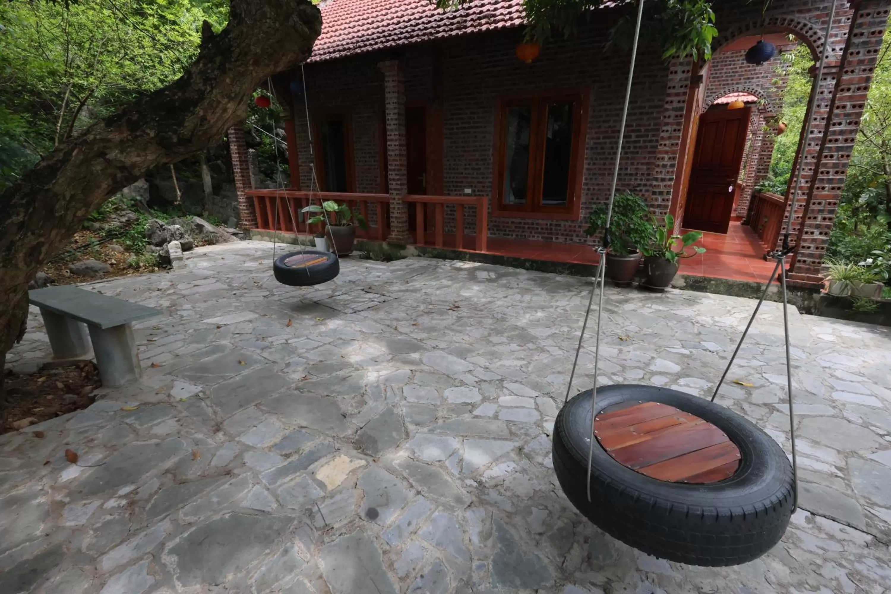 Patio in Phạm Gia Homestay Ecogarden