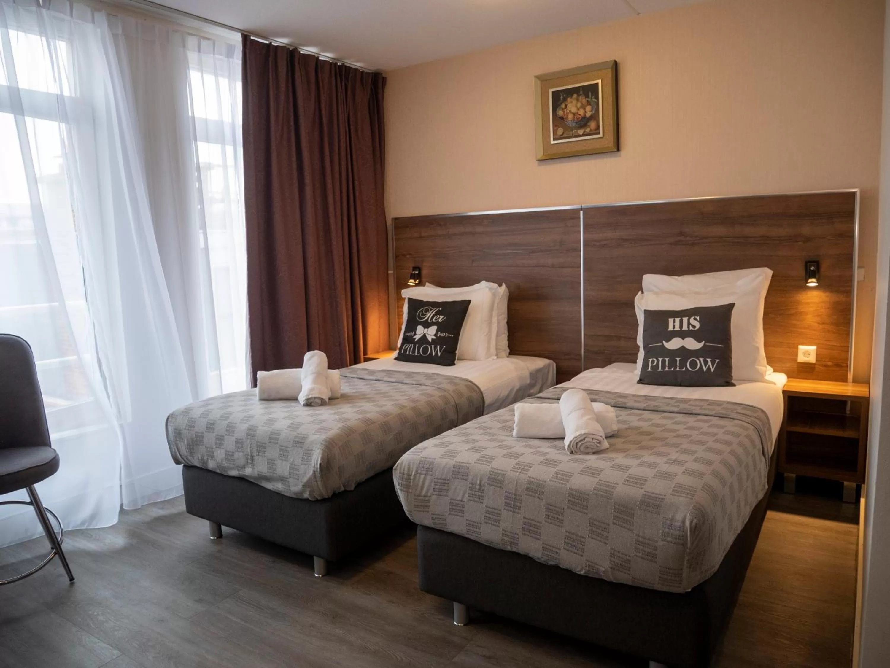 Bed in Hotel Hague Center