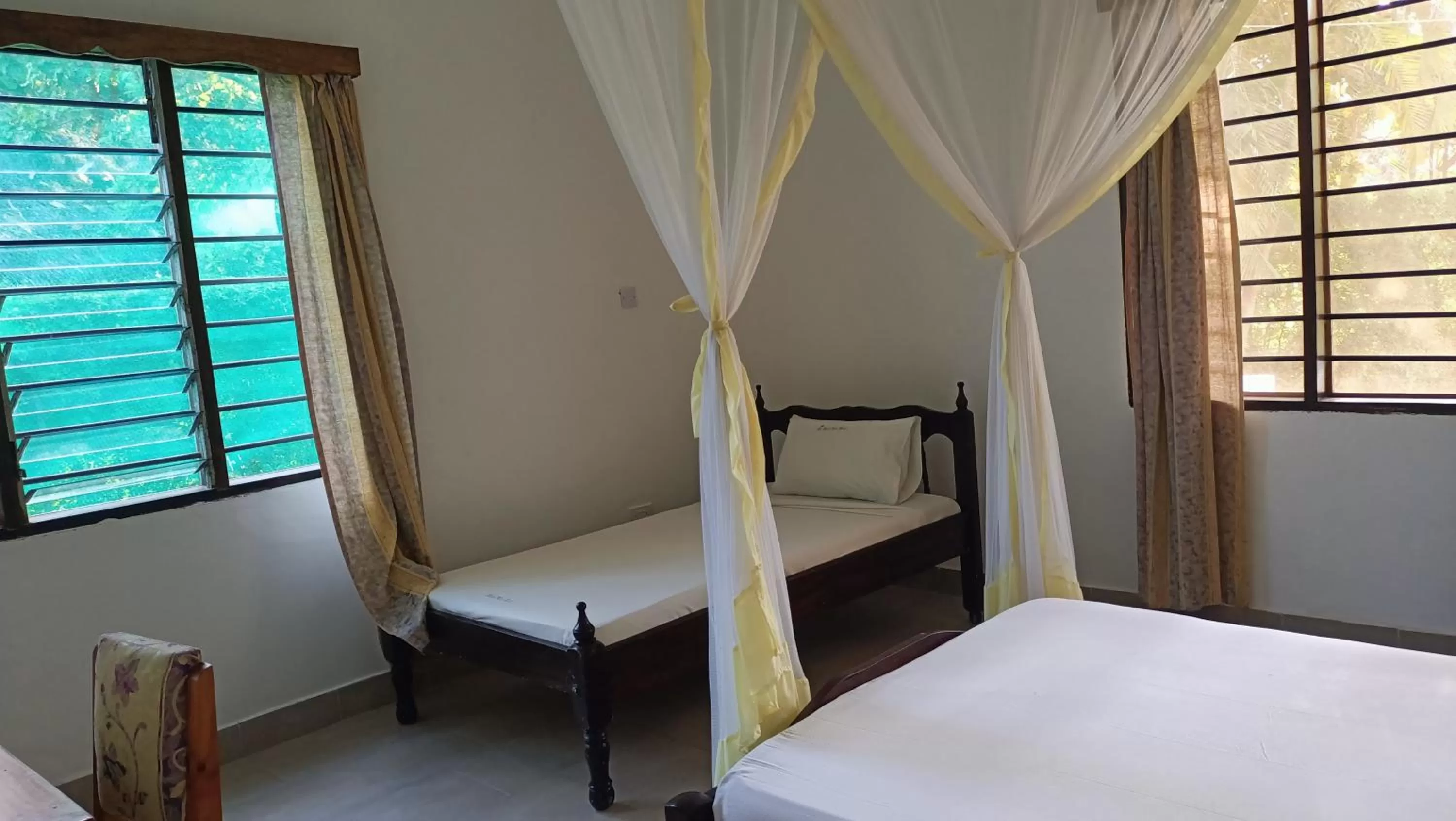 Bed in Makuti Villas Resort