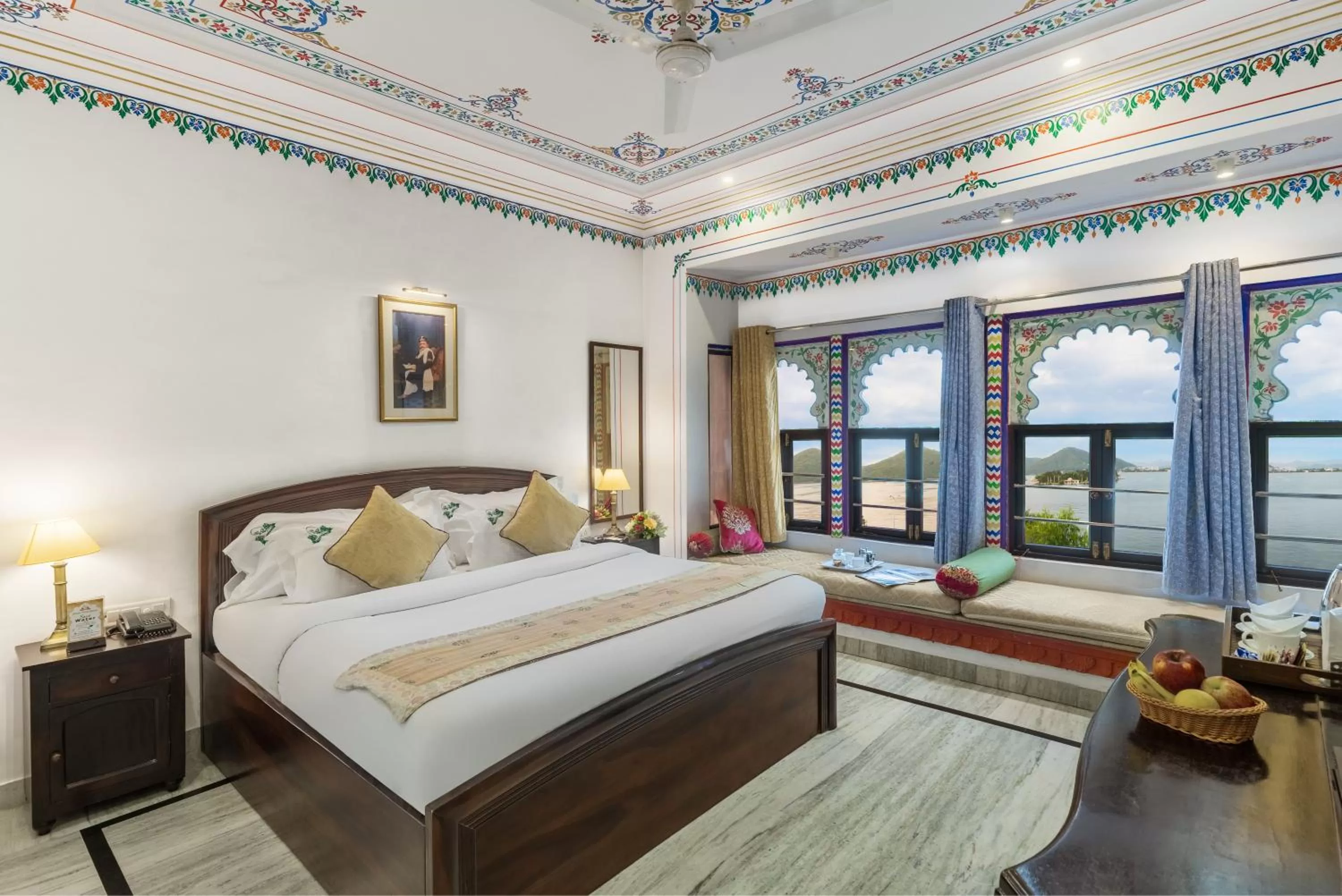 View (from property/room), Bed in Panna Vilas - A Lake Facing Boutique Hotel
