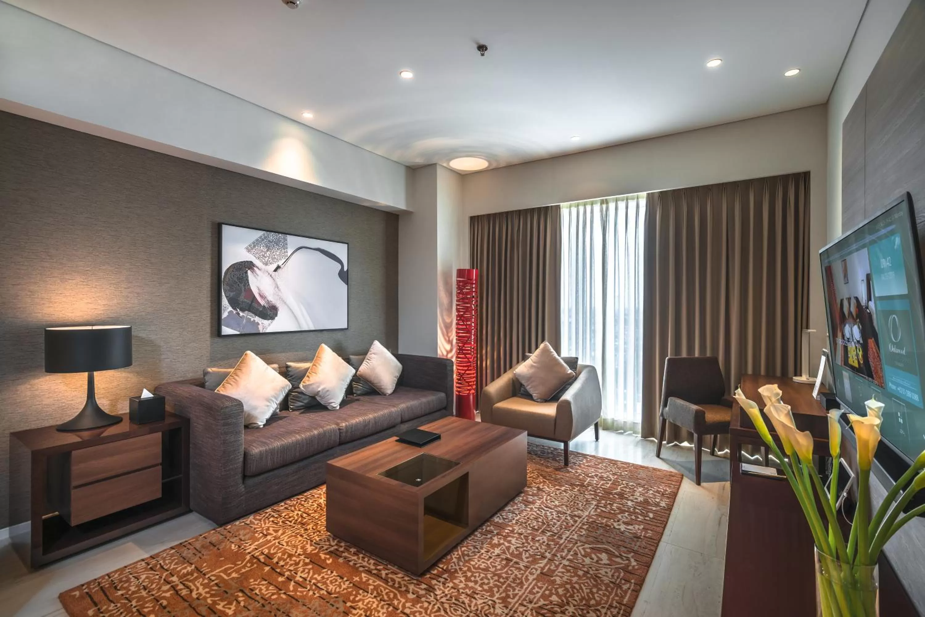 Living room in Oakwood Hotel & Residence Surabaya