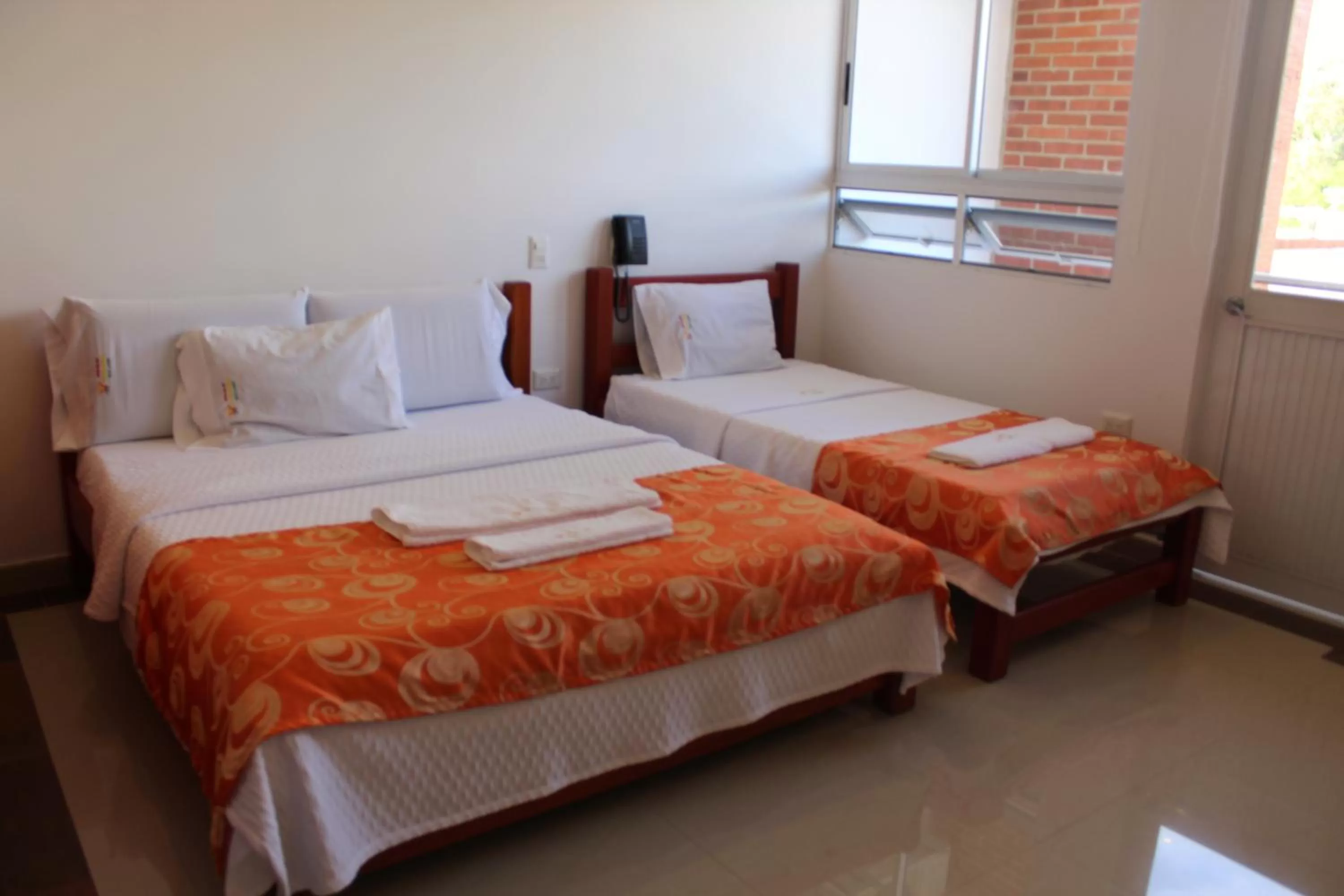 Bed in Hotel Rio Humadea