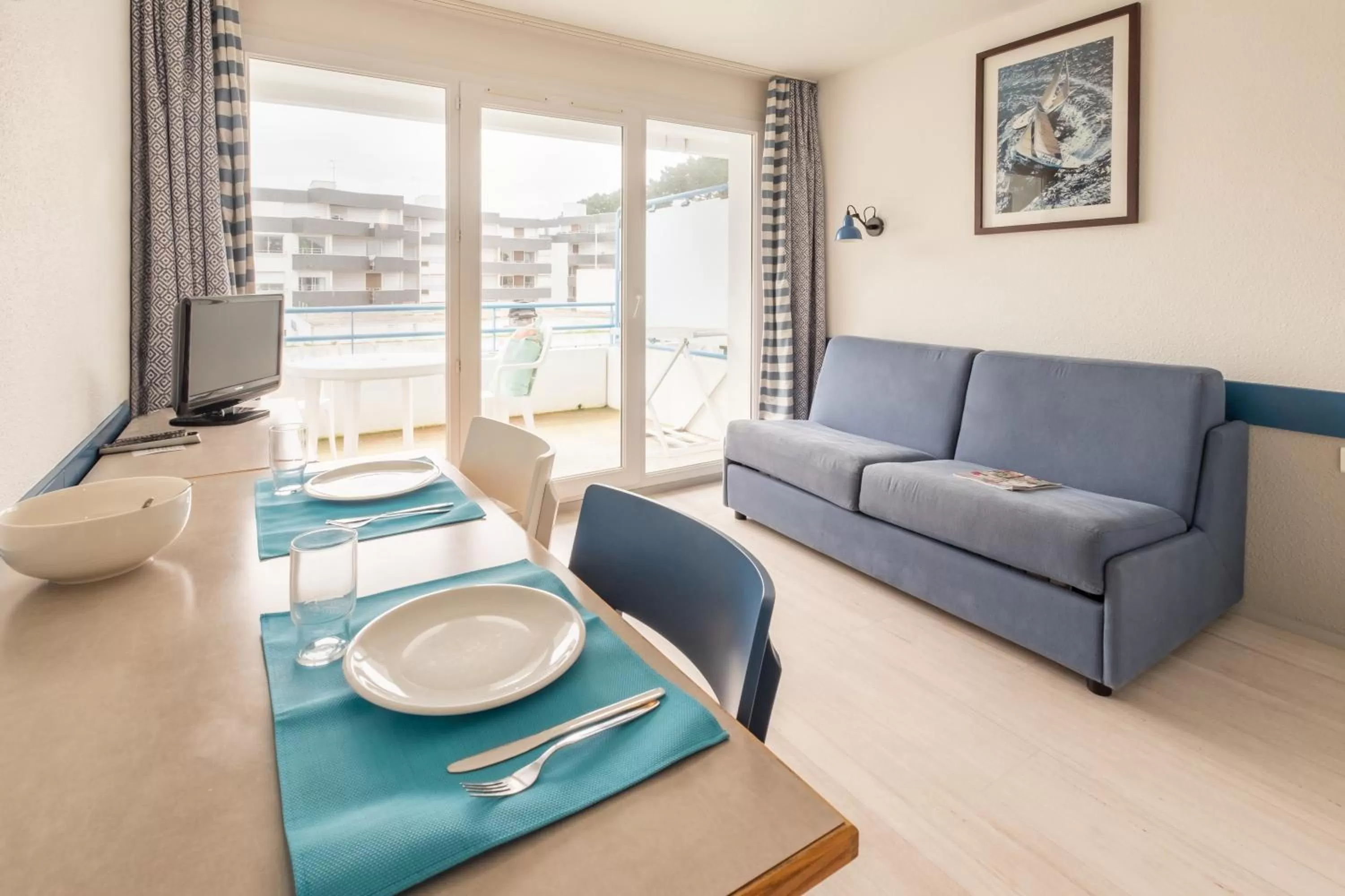 Living room in Résidence Pierre & Vacances la Corniche de la Plage