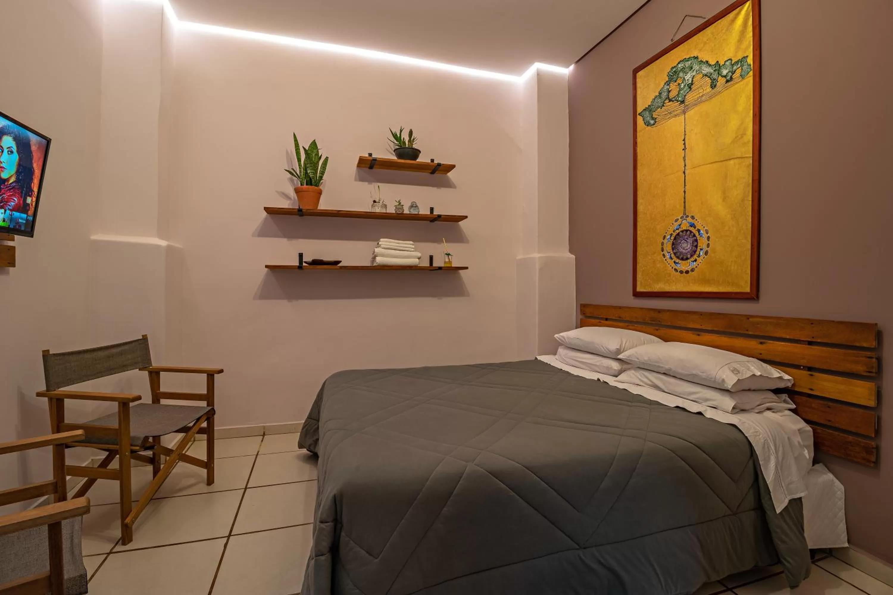 Bed in Suítes no Quintal