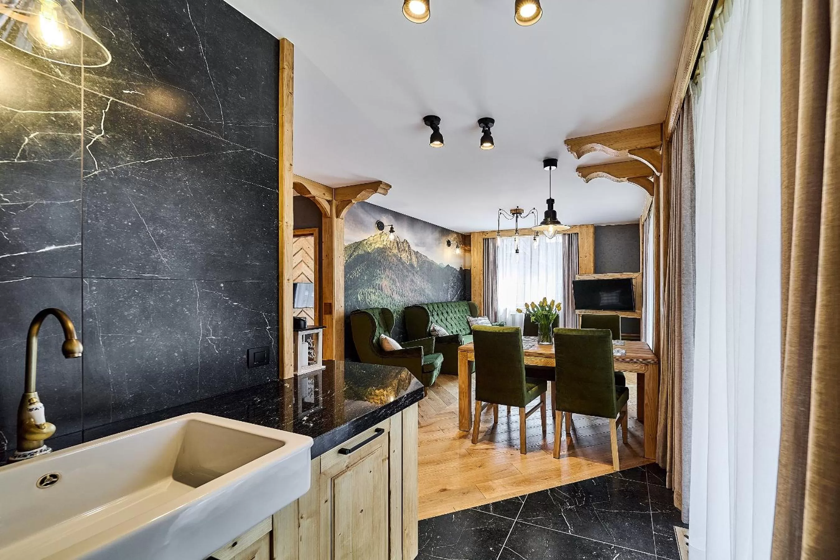 Living room in Aparthotel Giewont