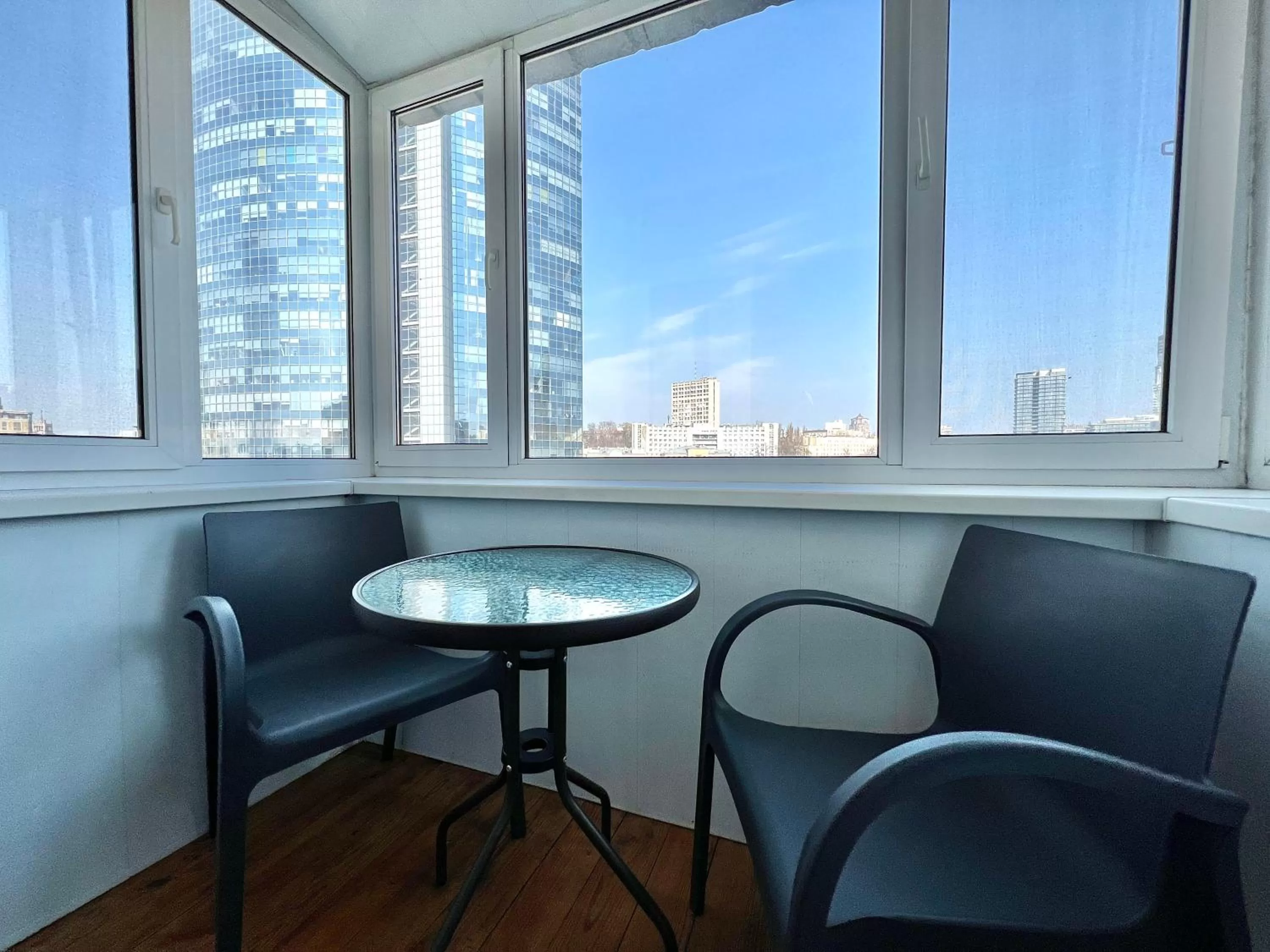 Balcony/Terrace in Kyiv Panorama Apartments near Gulliver