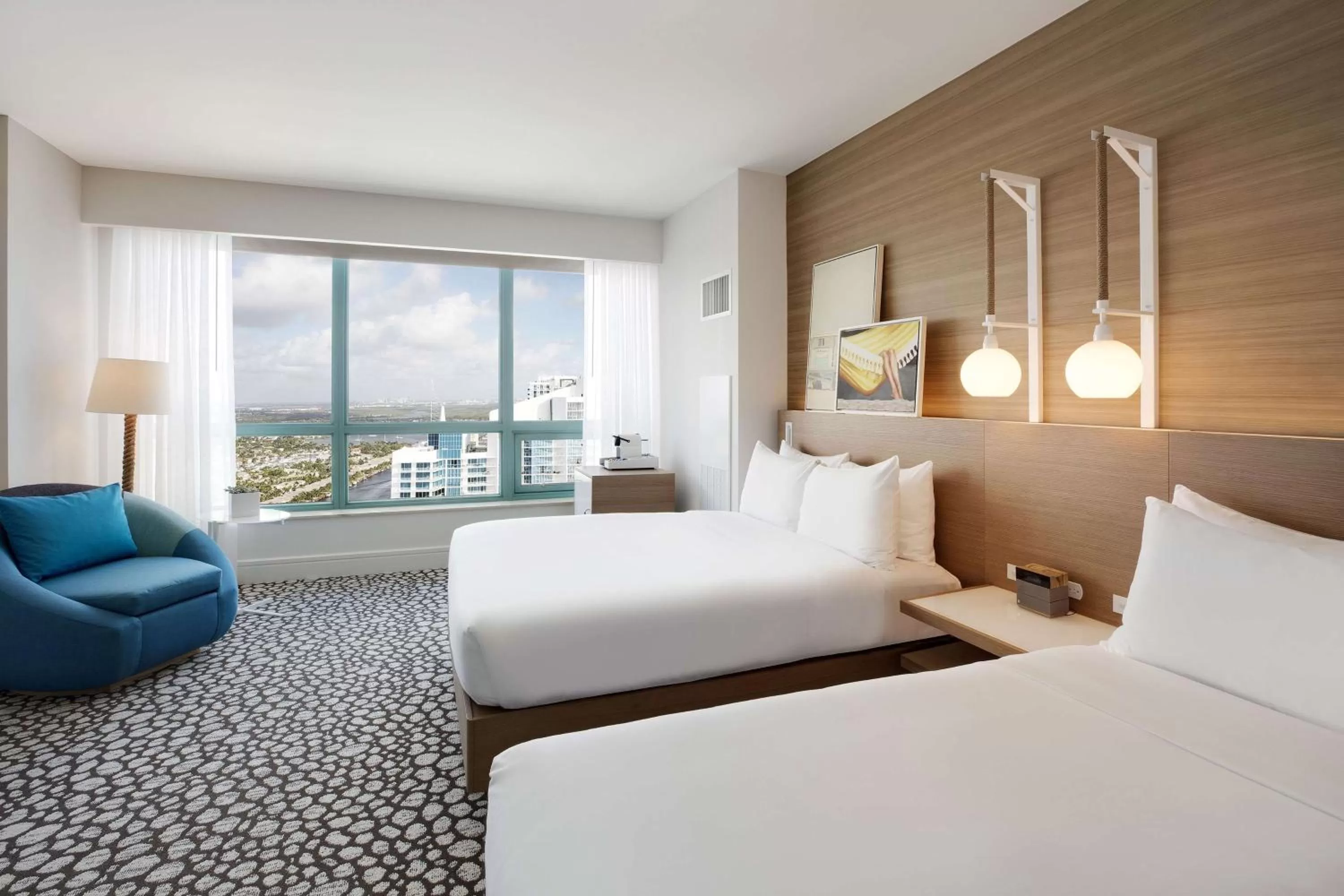 Bed in The Diplomat Beach Resort Hollywood, Curio Collection by Hilton