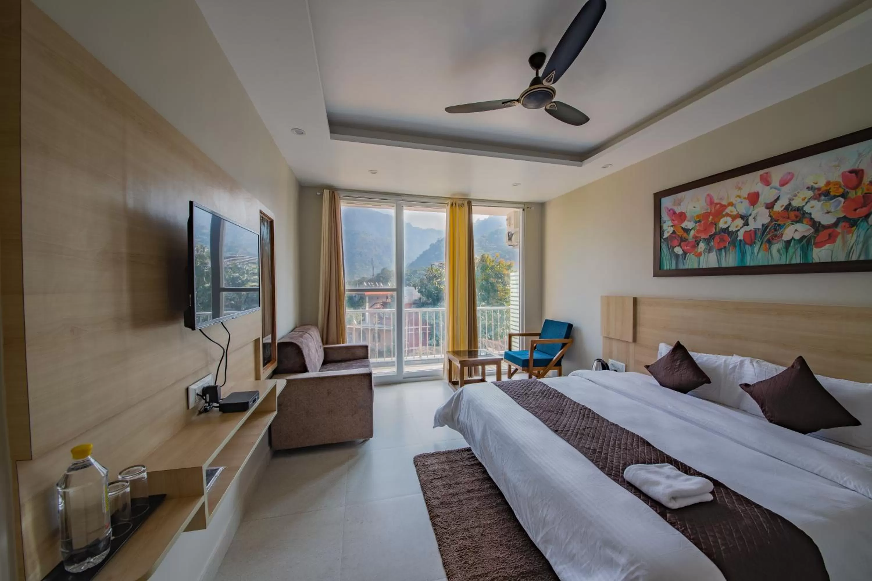 Bed in Punyah Residency Rishikesh