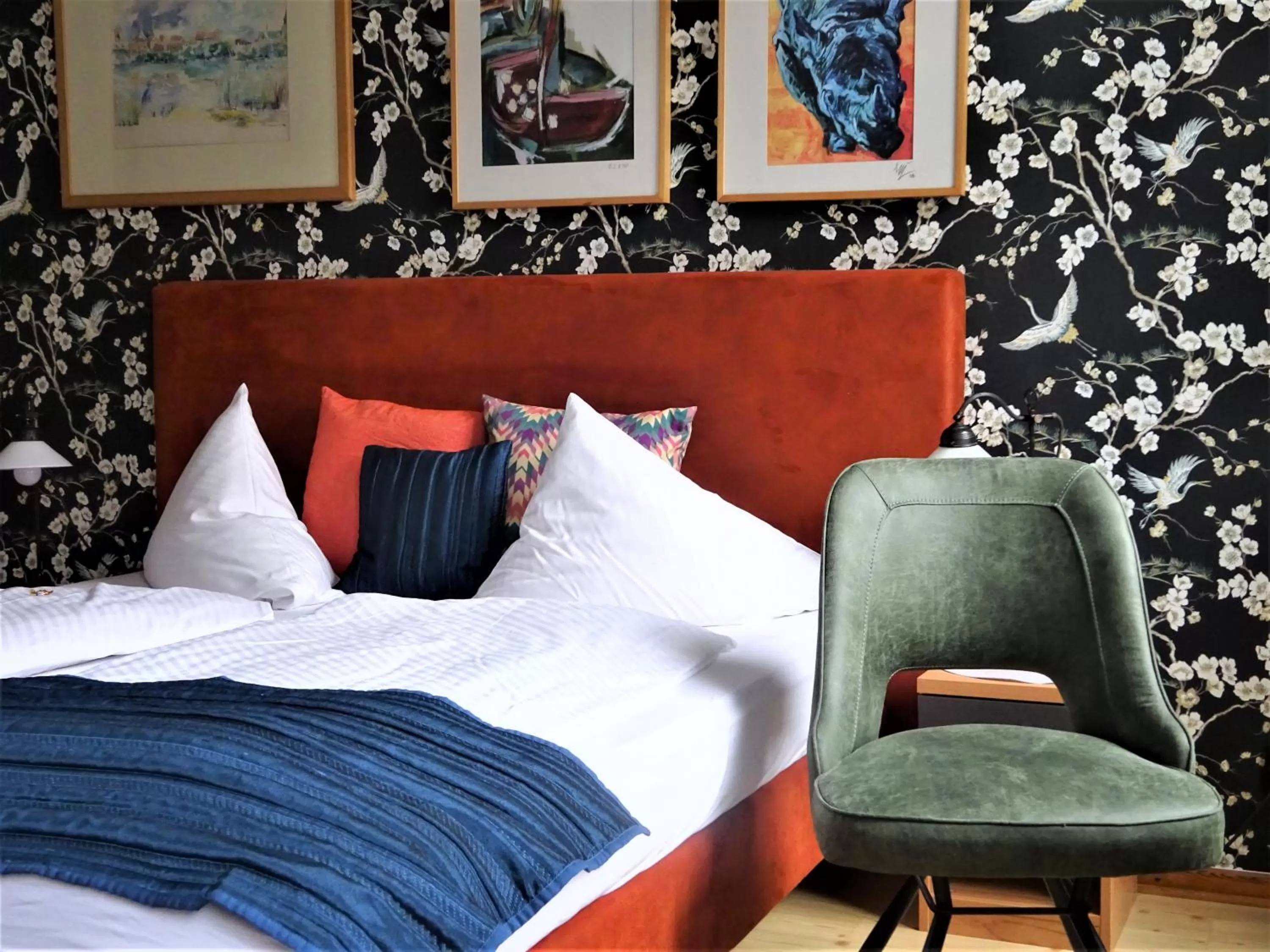 Bed in Hotel Pension Zur Fährbrücke