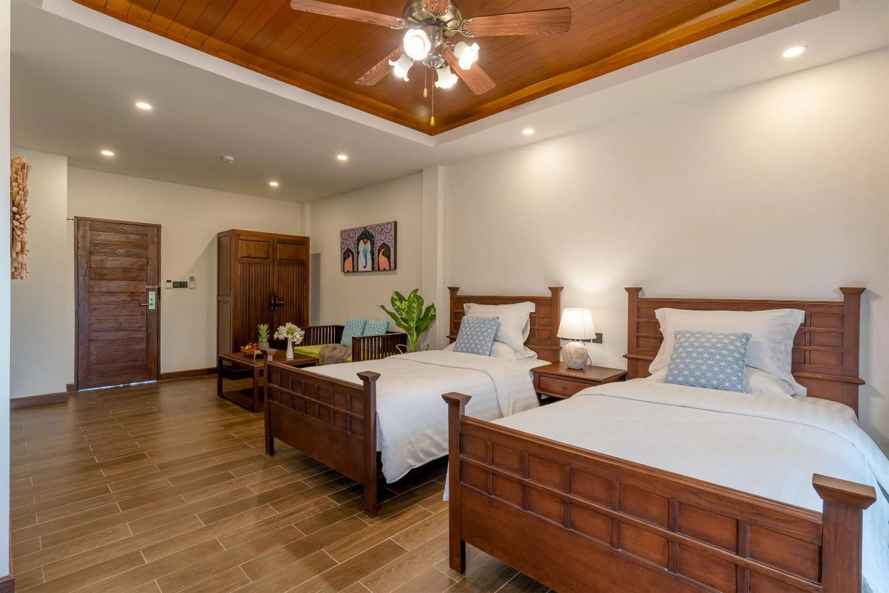 Bed in Lanna Deer Resort Chiang Mai