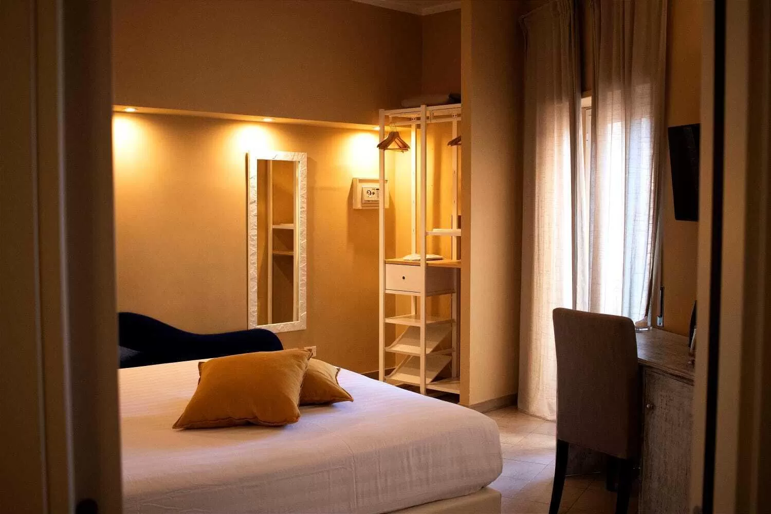 Bedroom, Bed in In Trastevere House