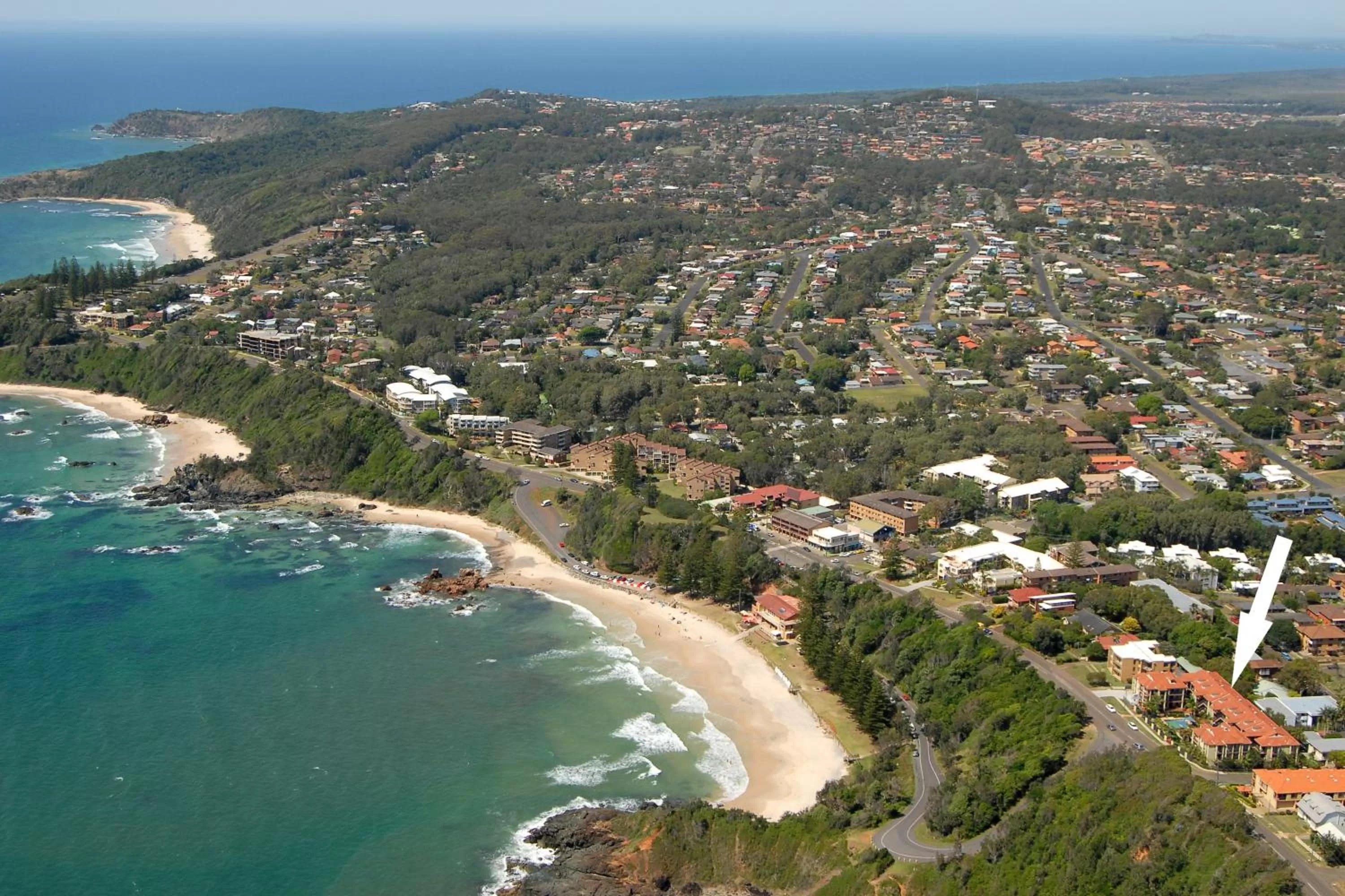 Bird's eye view in South Pacific Apartments