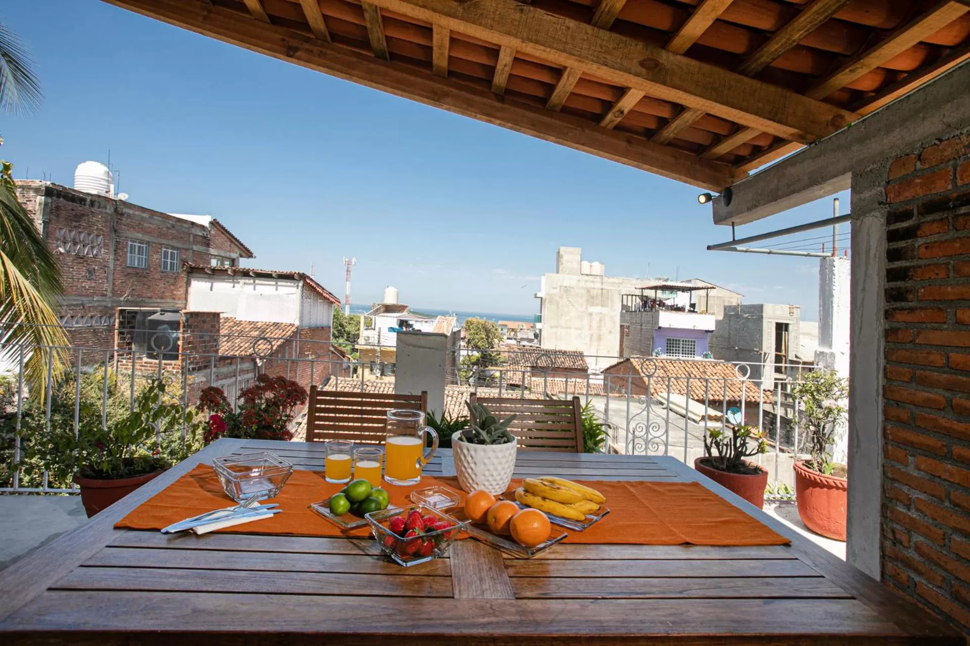 Food and drinks in Casitas Miramar Puerto Vallarta Malecón