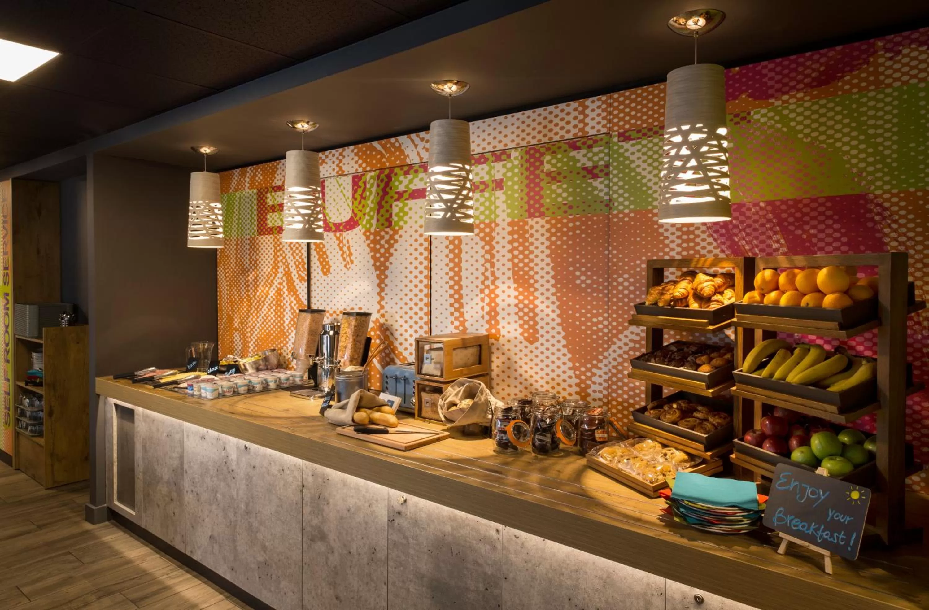 Continental breakfast in ibis budget Glasgow