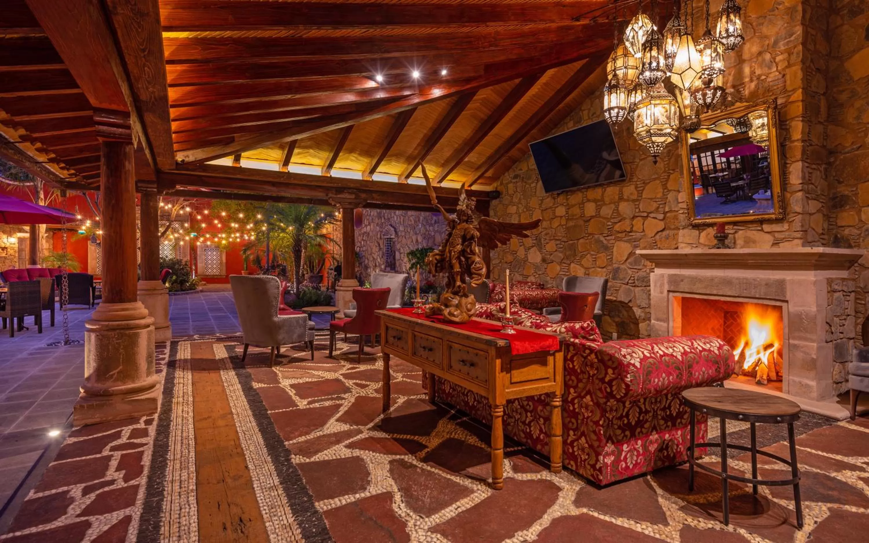 Living room in Hotel Boutique Casa Colorada