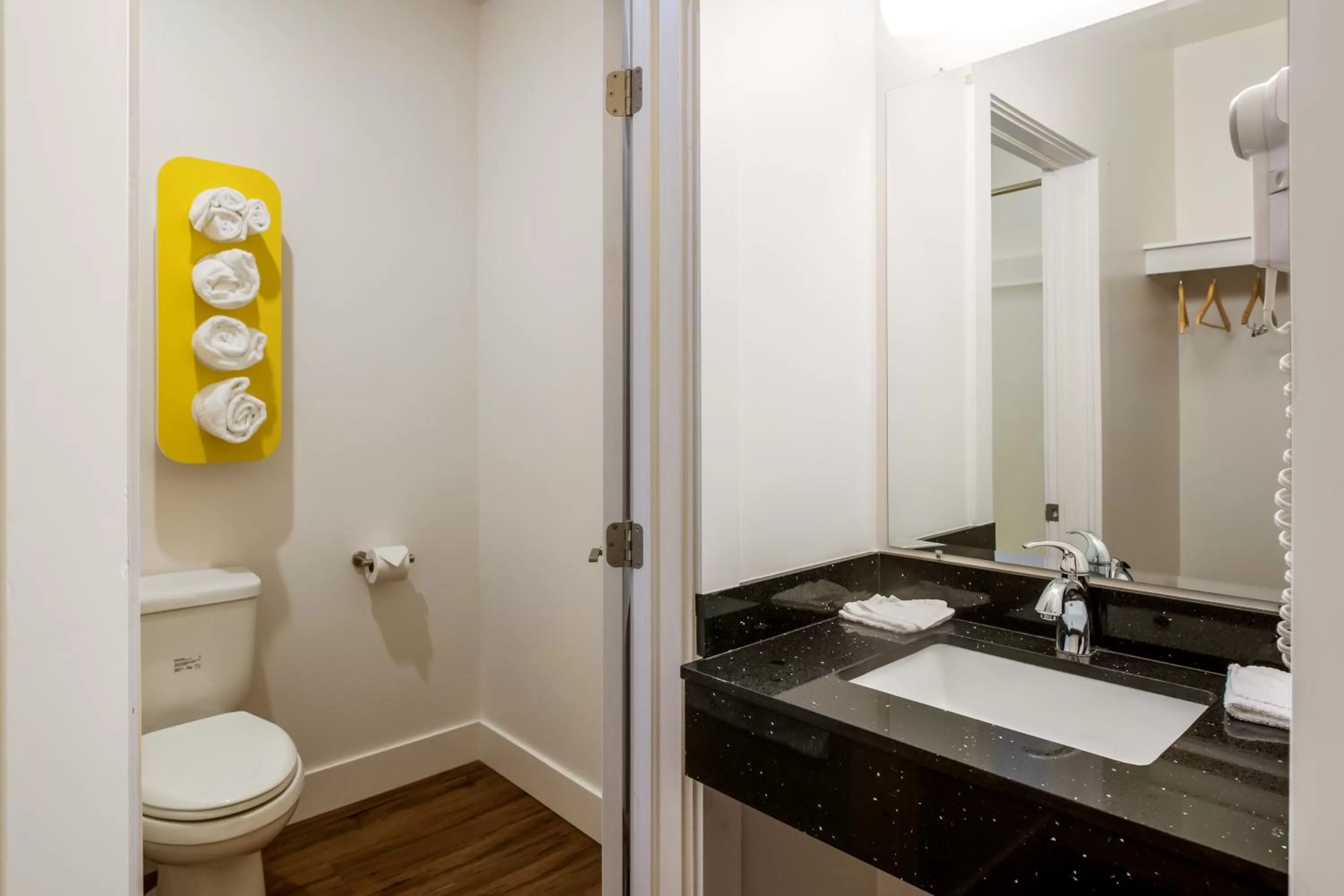 Bathroom in Motel 6-Moncton, NB