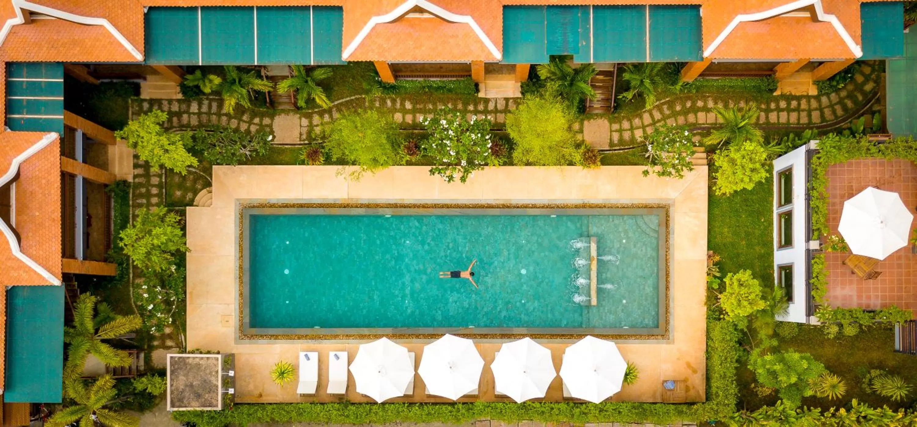 Bird's eye view in Khmer House Resort