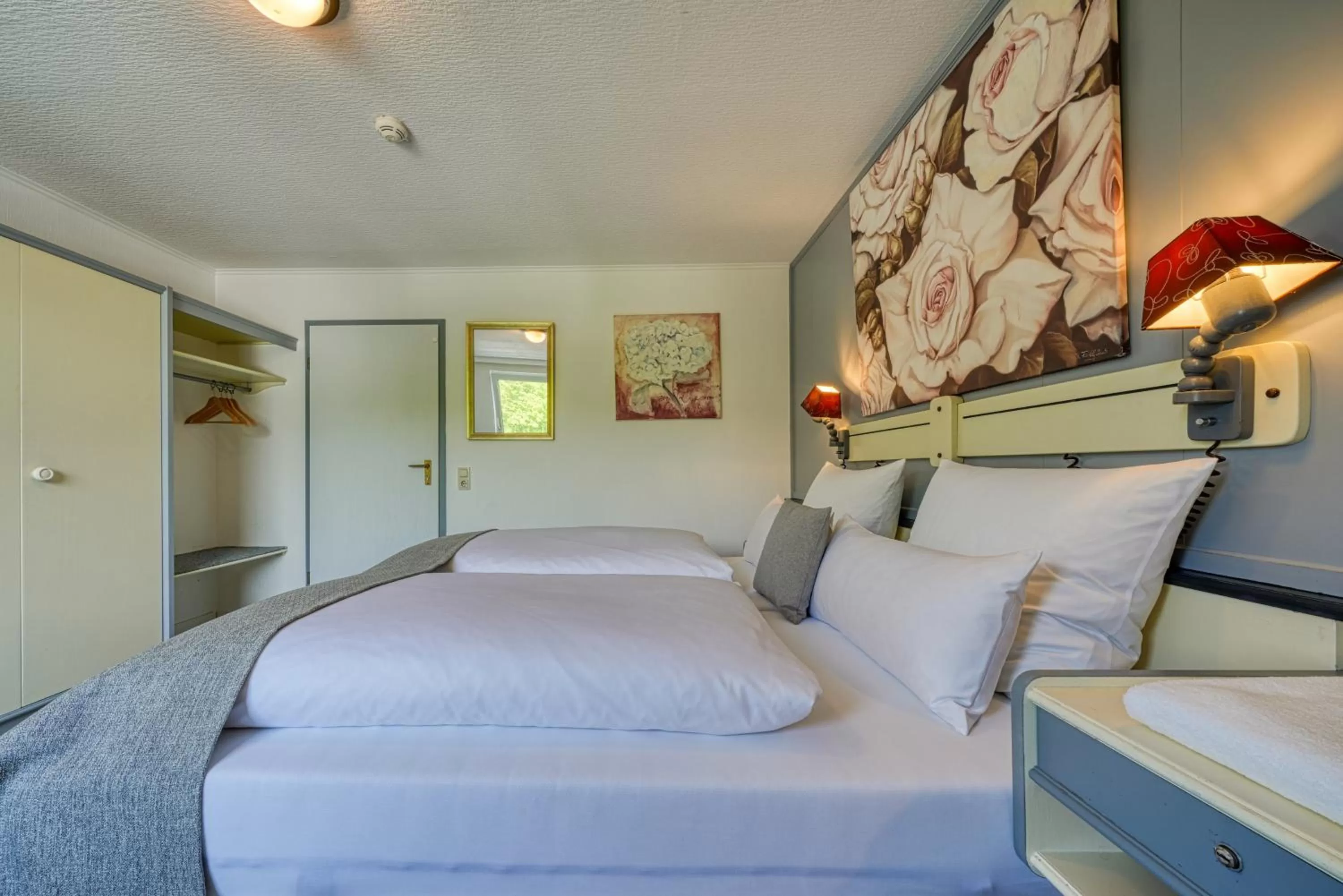 Bed in Hotel Seeblick Försterhaus