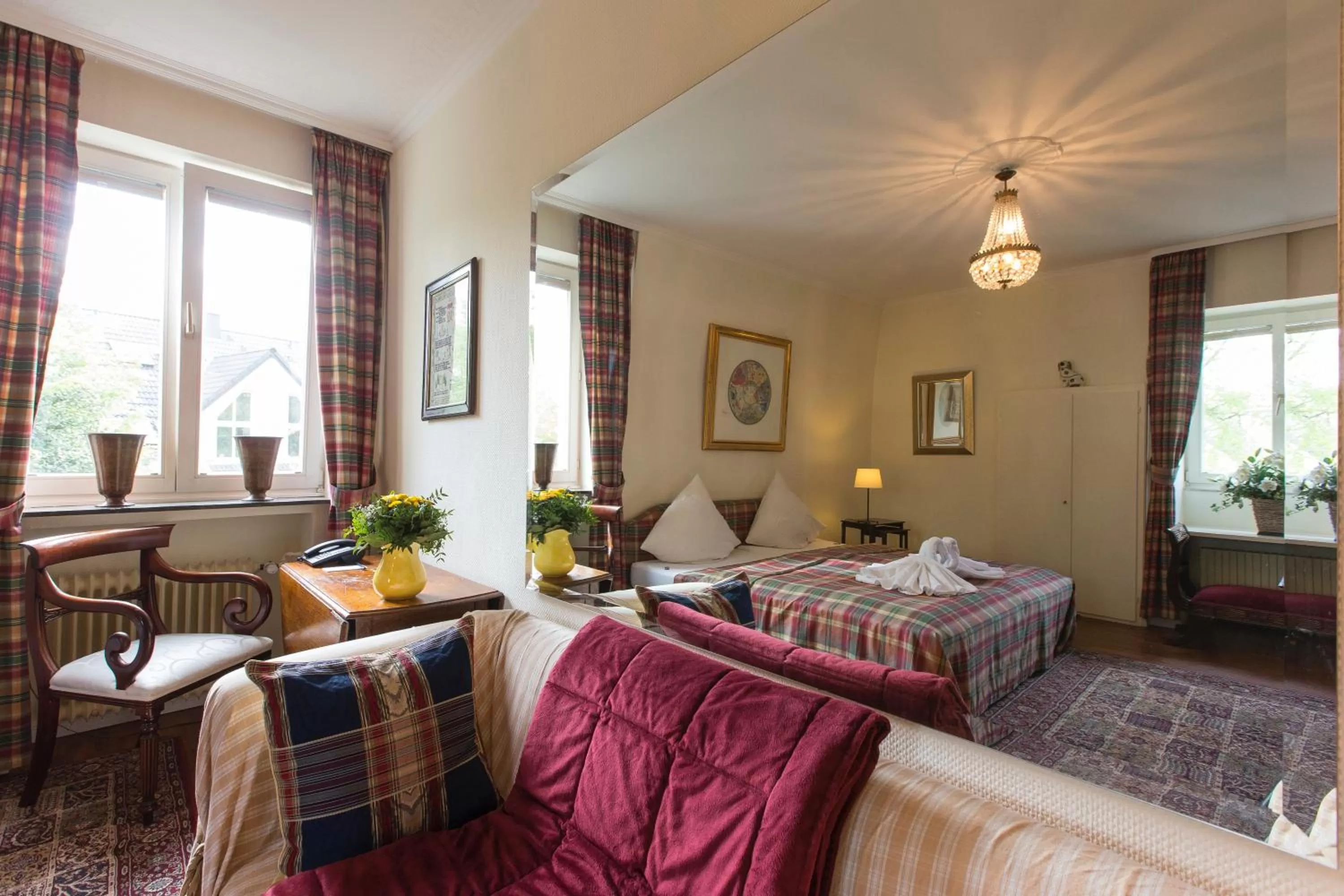 Bed in Hotel Villa Meererbusch