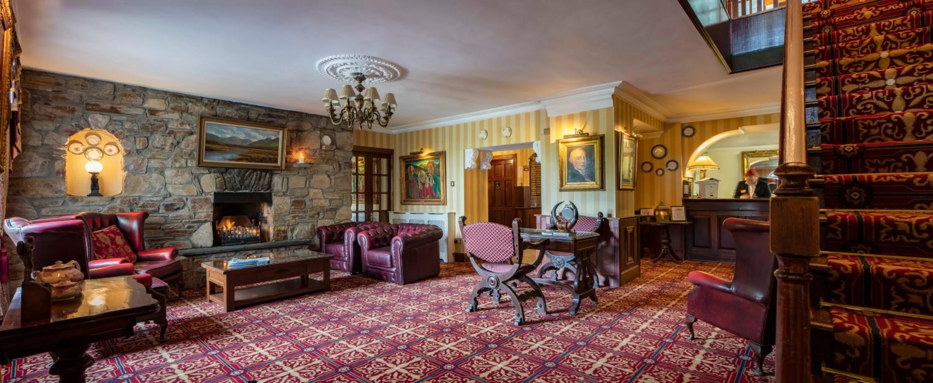Lobby or reception in Abbeyglen Castle Hotel