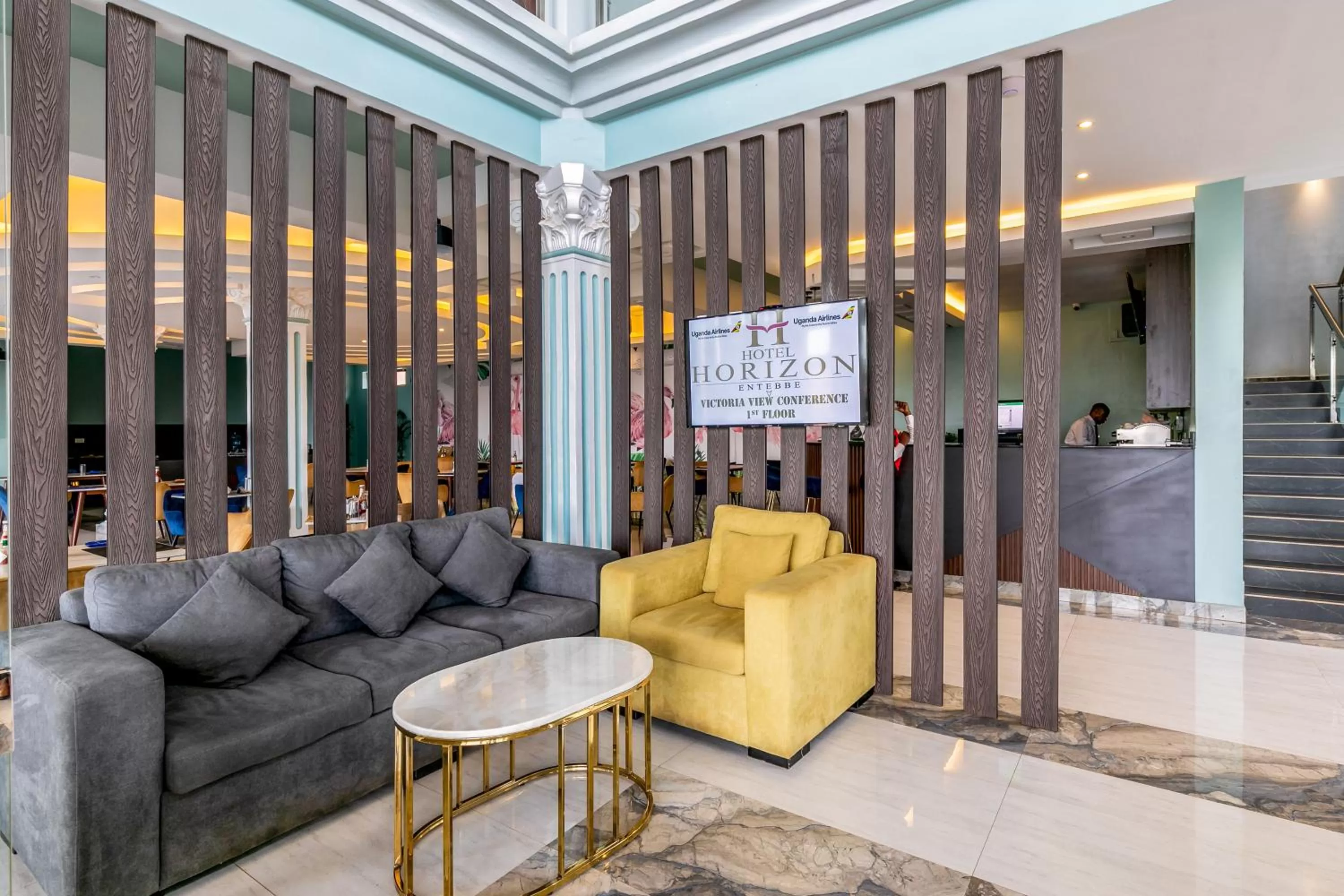Lobby or reception in Hotel Horizon Entebbe