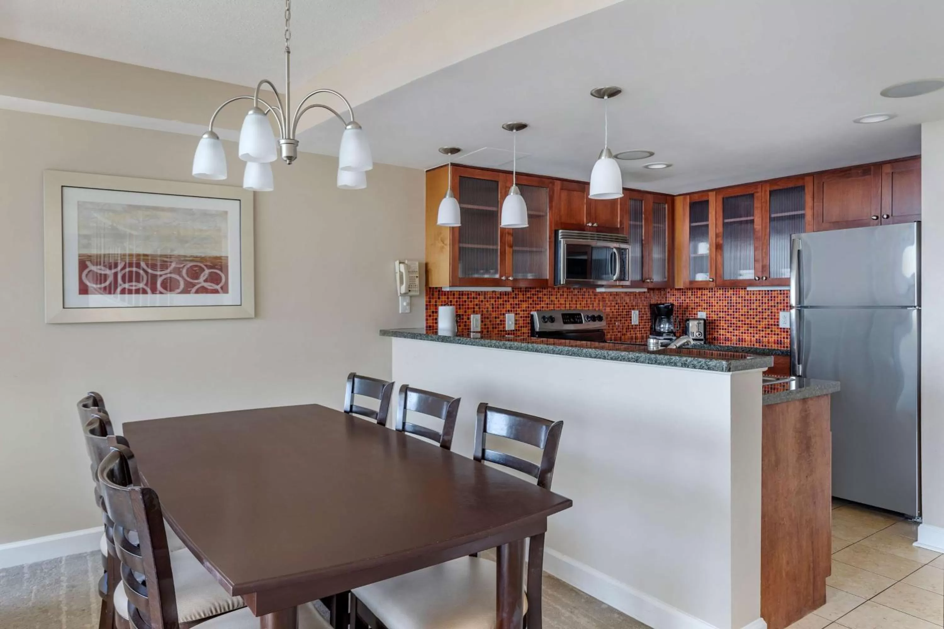 Kitchen or kitchenette in Hilton Vacation Club Ocean Beach Club Virginia Beach