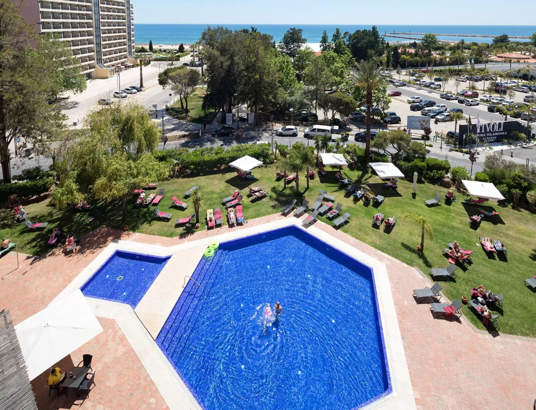 Pool view in Dom Pedro Marina