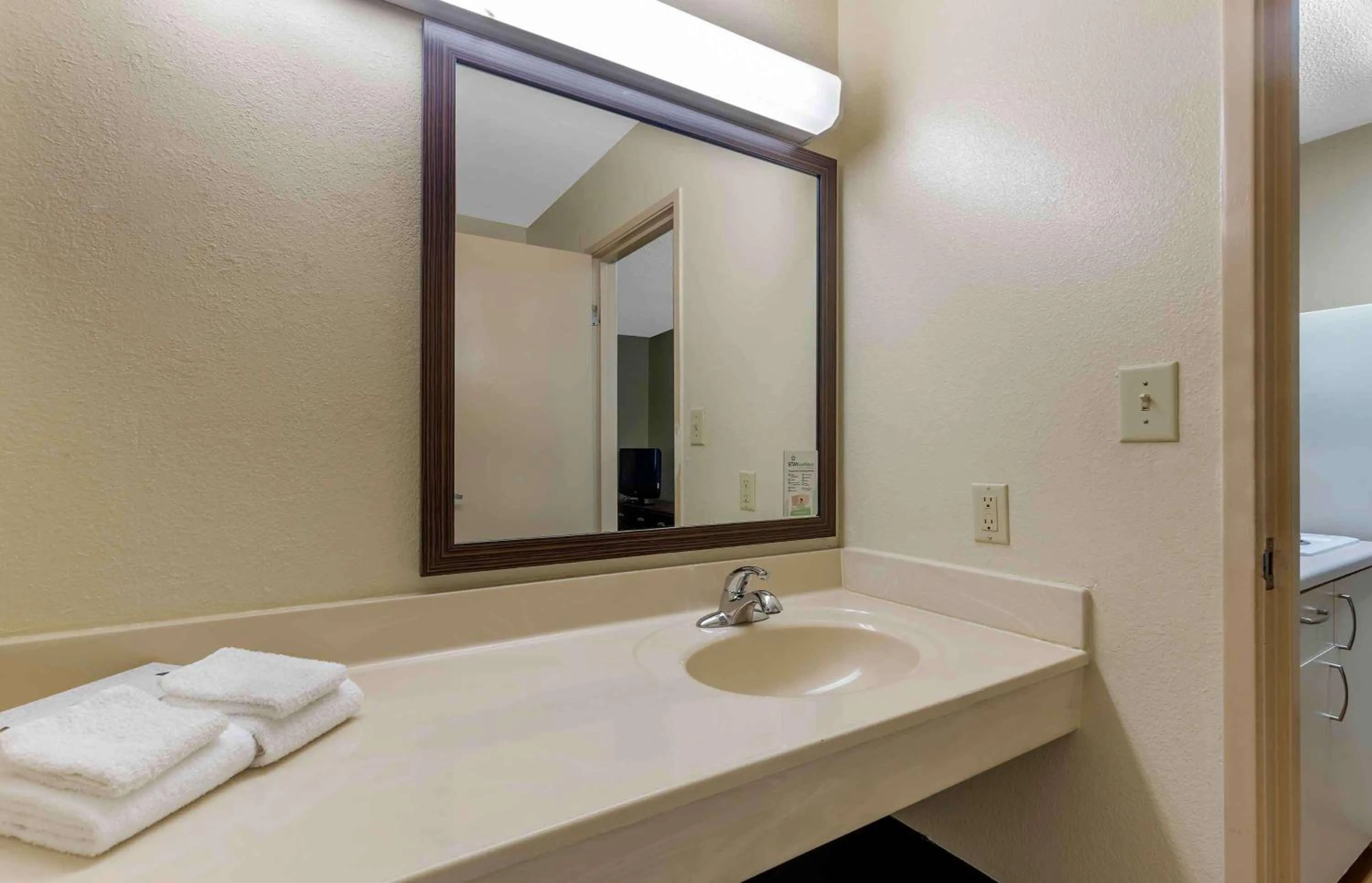 Bathroom in Extended Stay America Select Suites - Greensboro - Wendover Ave - Big Tree Way
