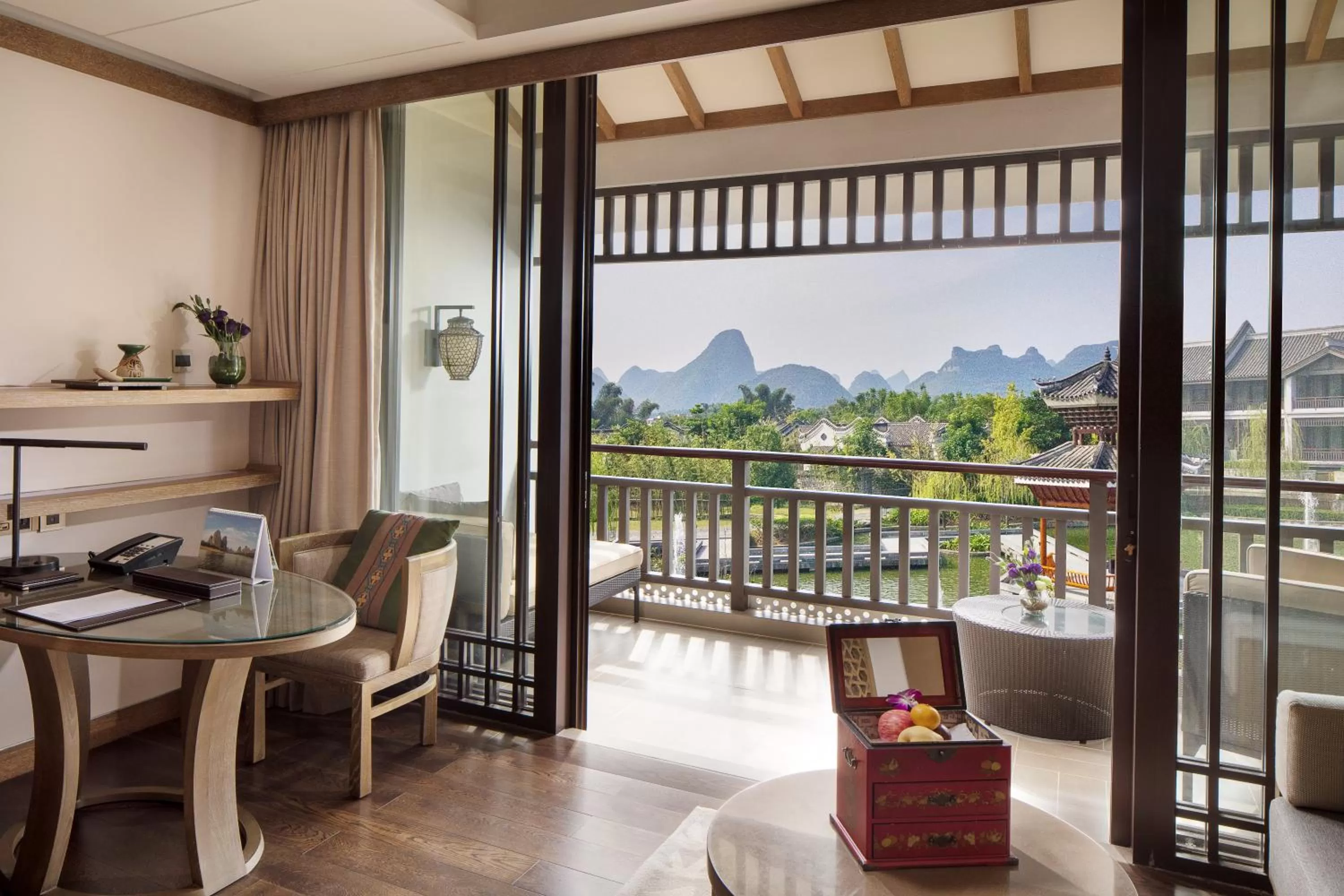 Balcony/Terrace in Banyan Tree Yangshuo