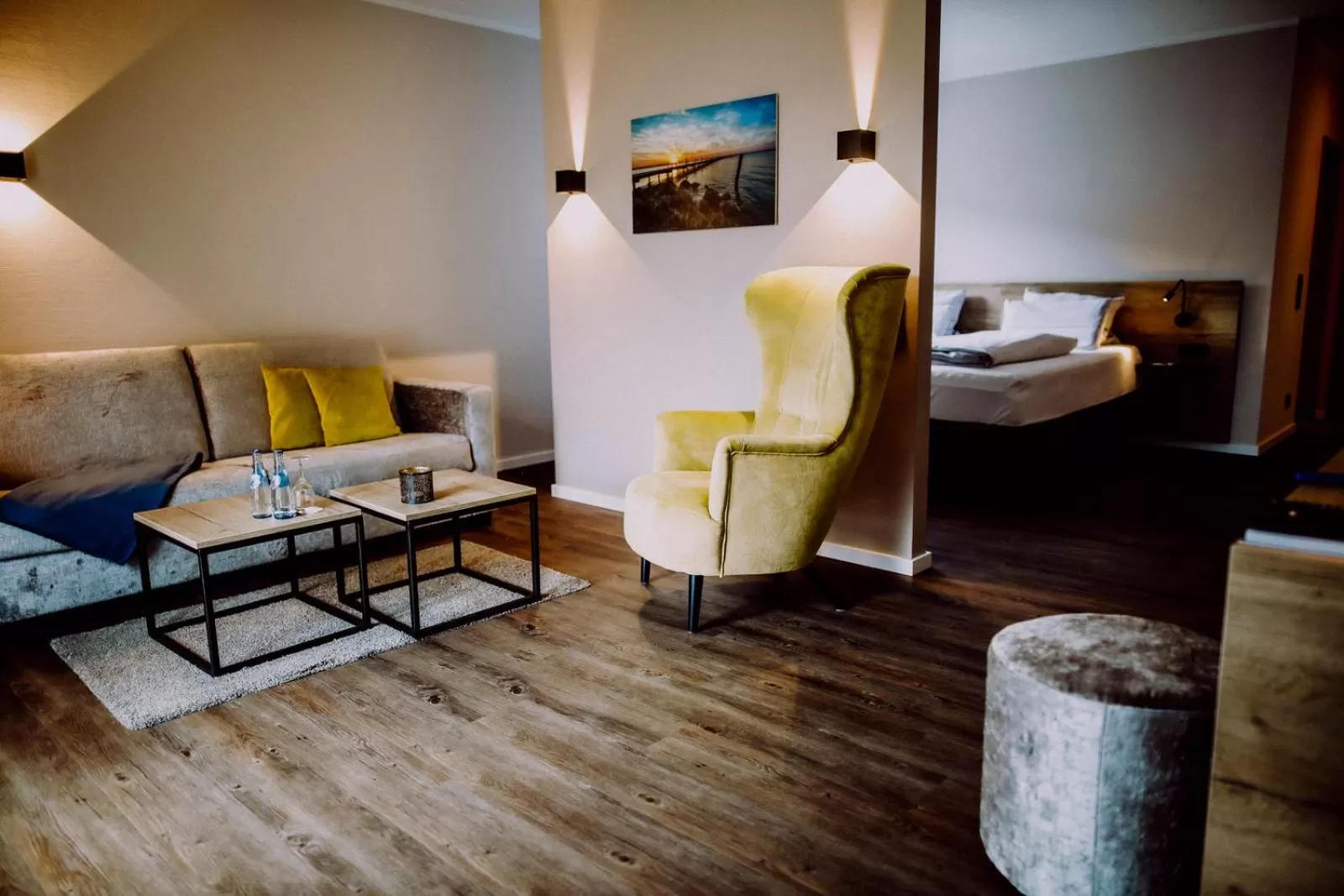 Living room, Bed in Romantik Hotel Schmiedegasthaus Gehrke