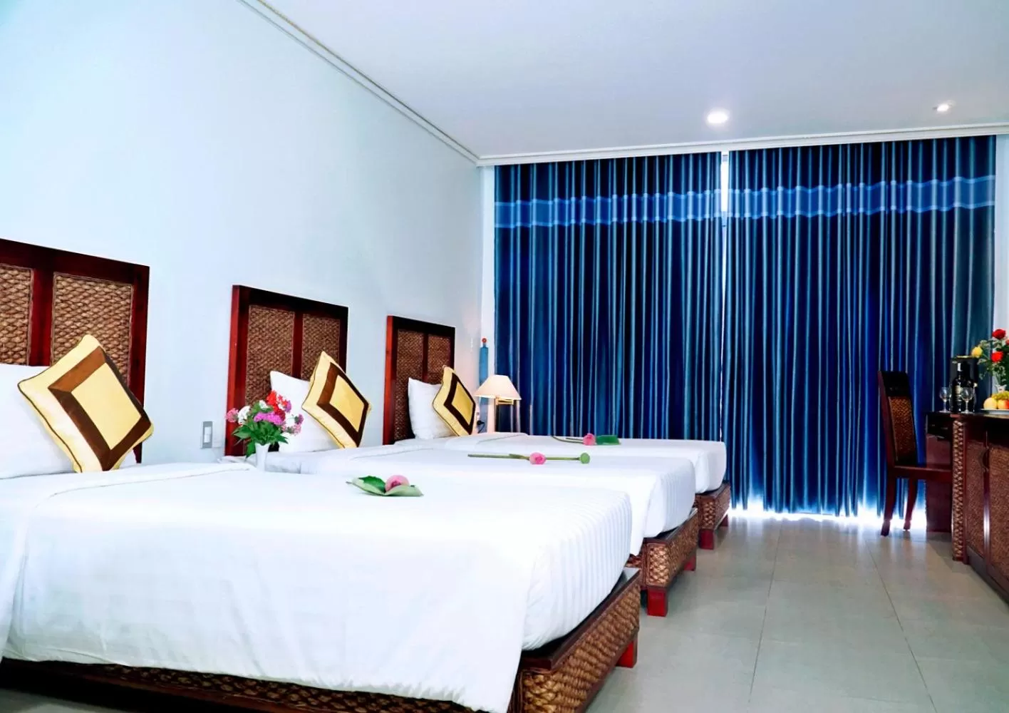 Bed in Lotus Vung Tau Resort & Spa