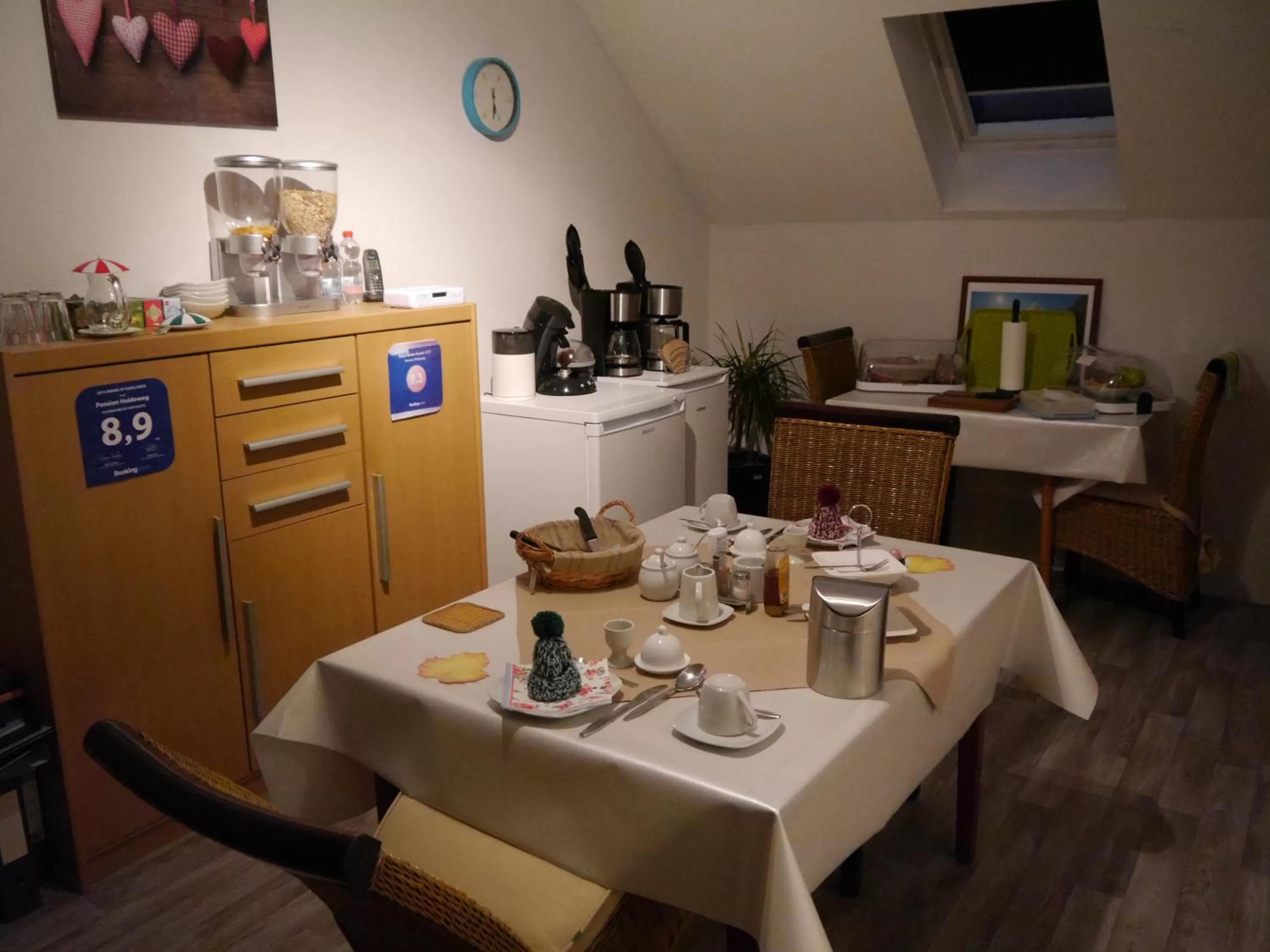 Continental breakfast in Pension Heideweg