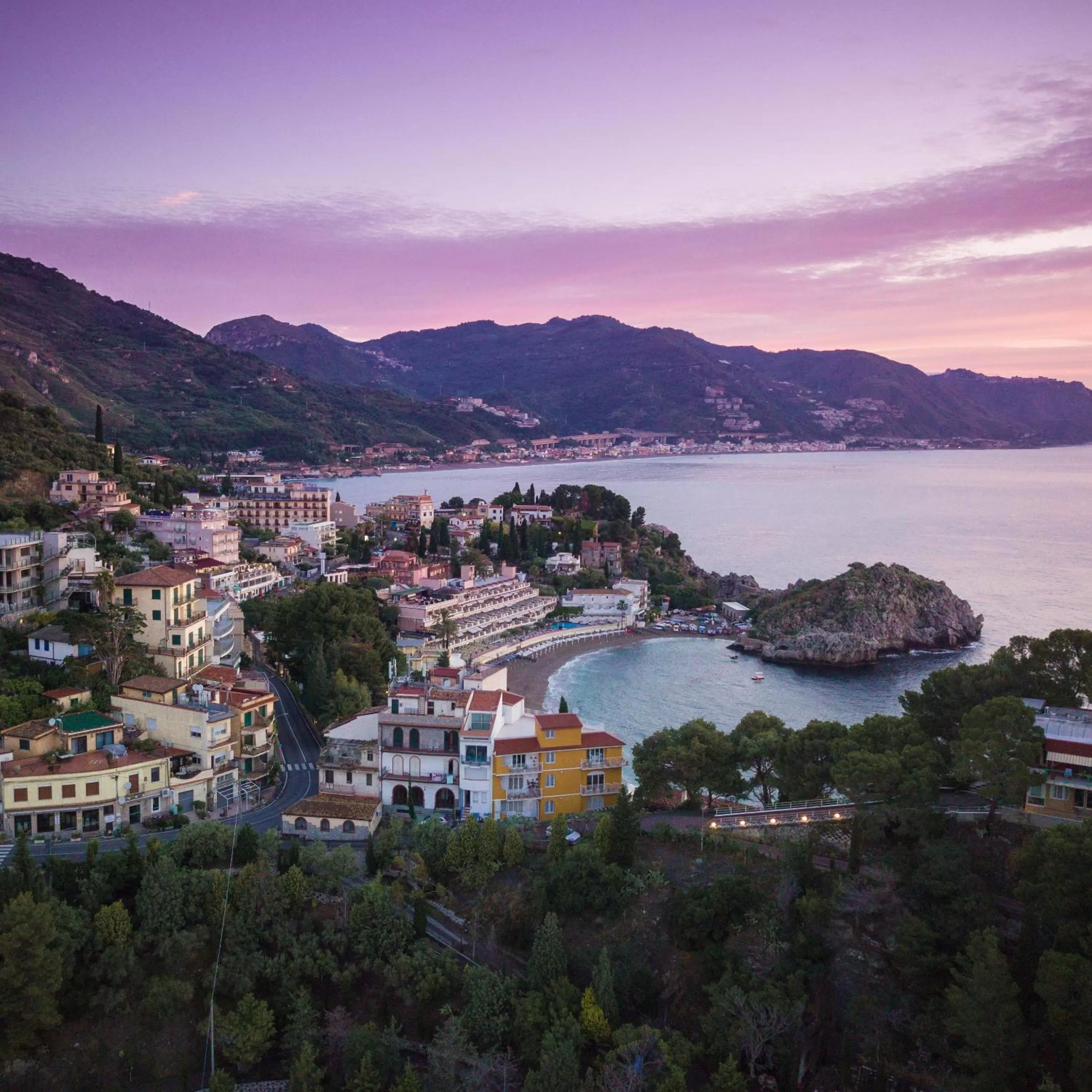 Landmark view in Taormina Panoramic Hotel