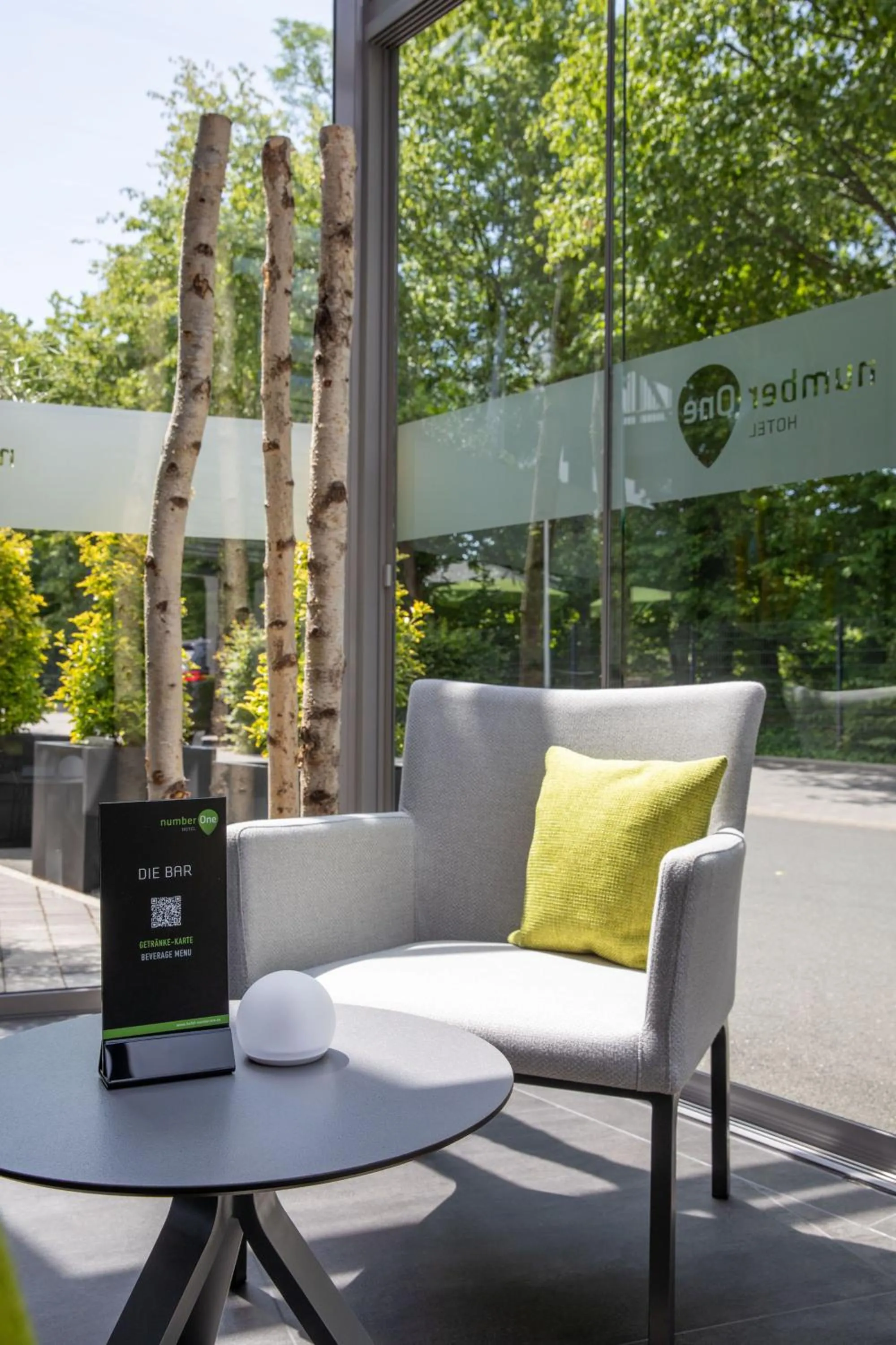 Seating area in numberOne Hotel