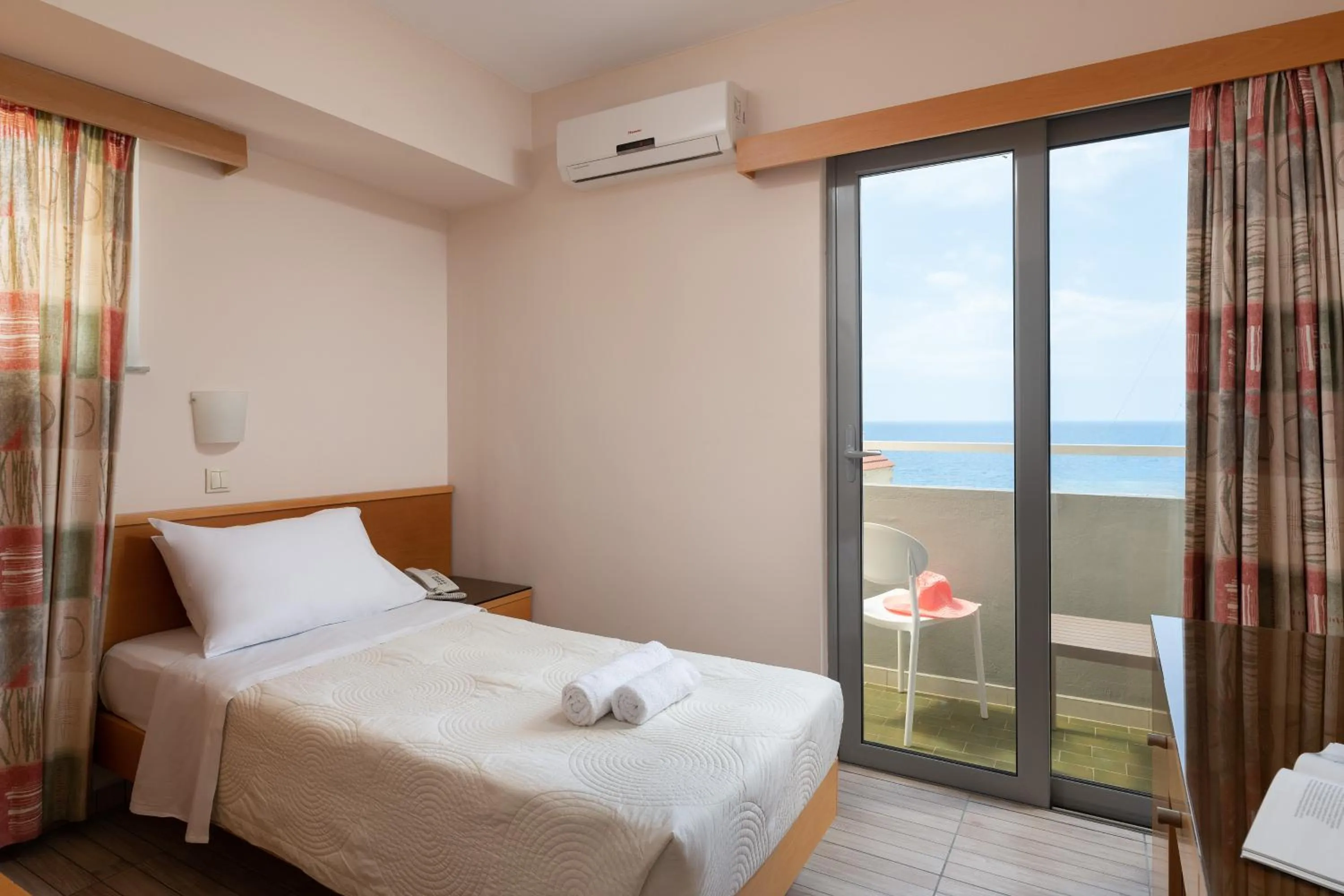 Bed in Nafsika Hotel