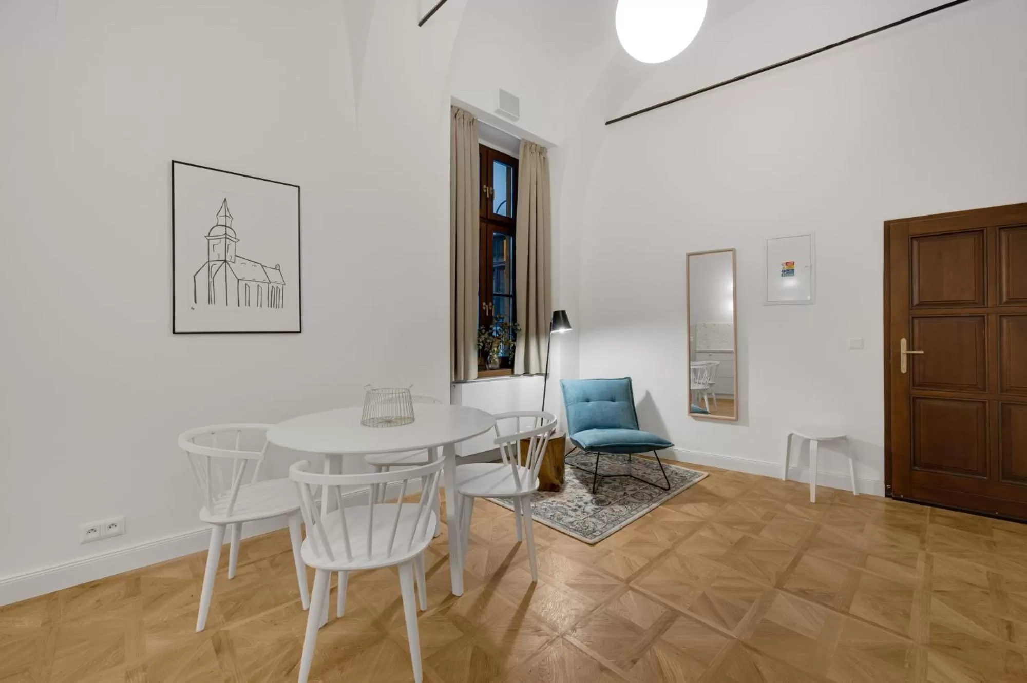 Seating area in Palace Apartments