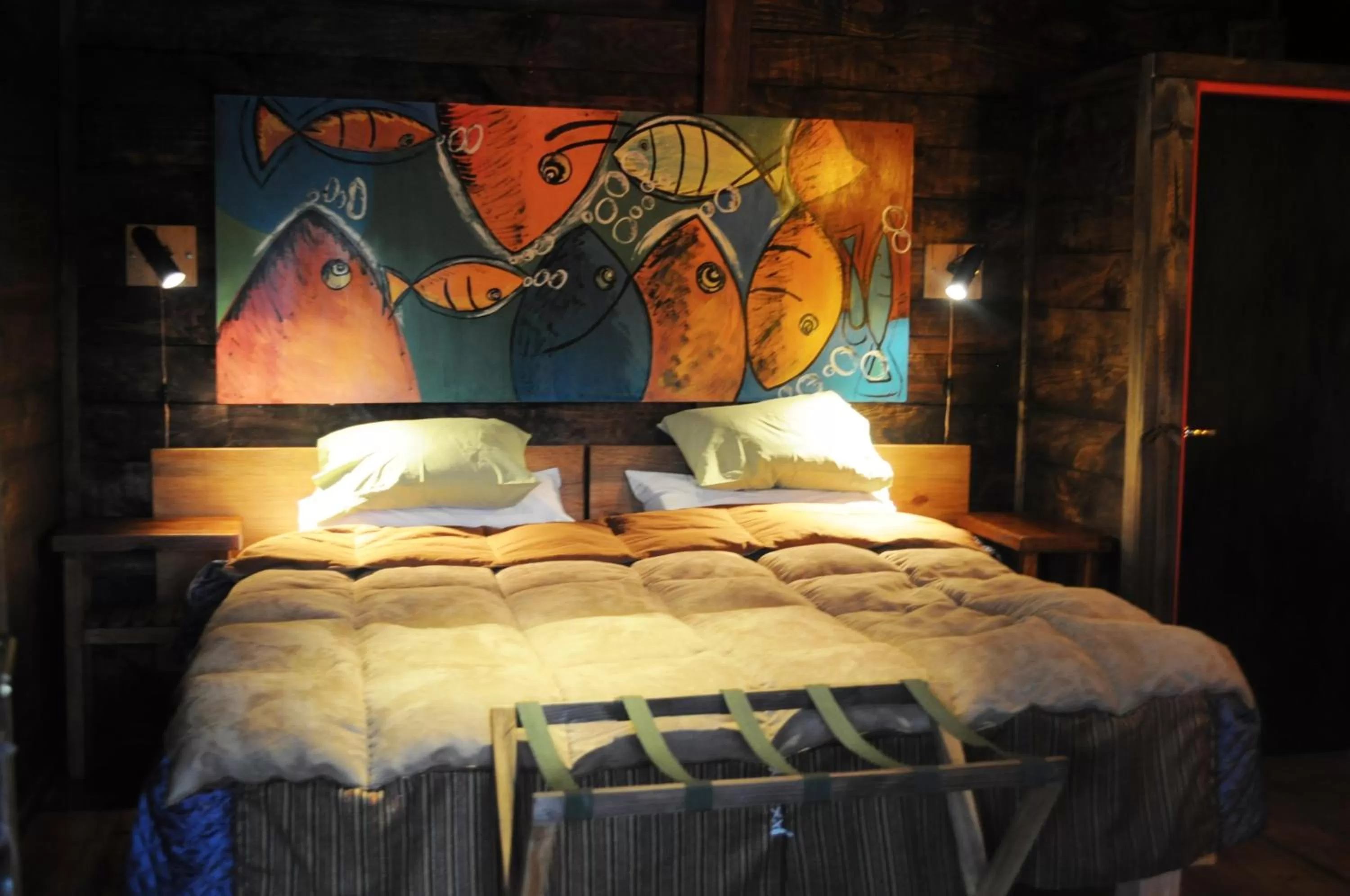 Bed in Las Pitras Lodge