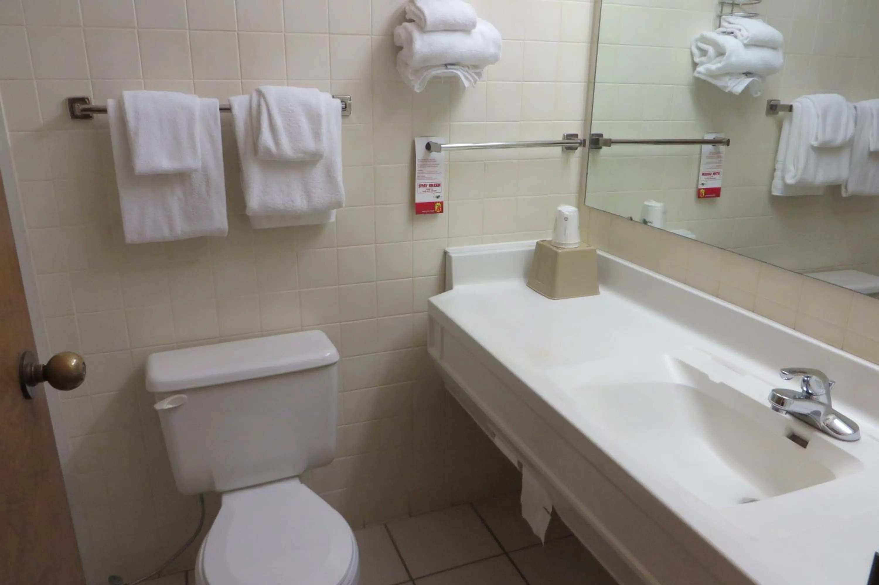 Bathroom in Super 8 by Wyndham Port Clinton