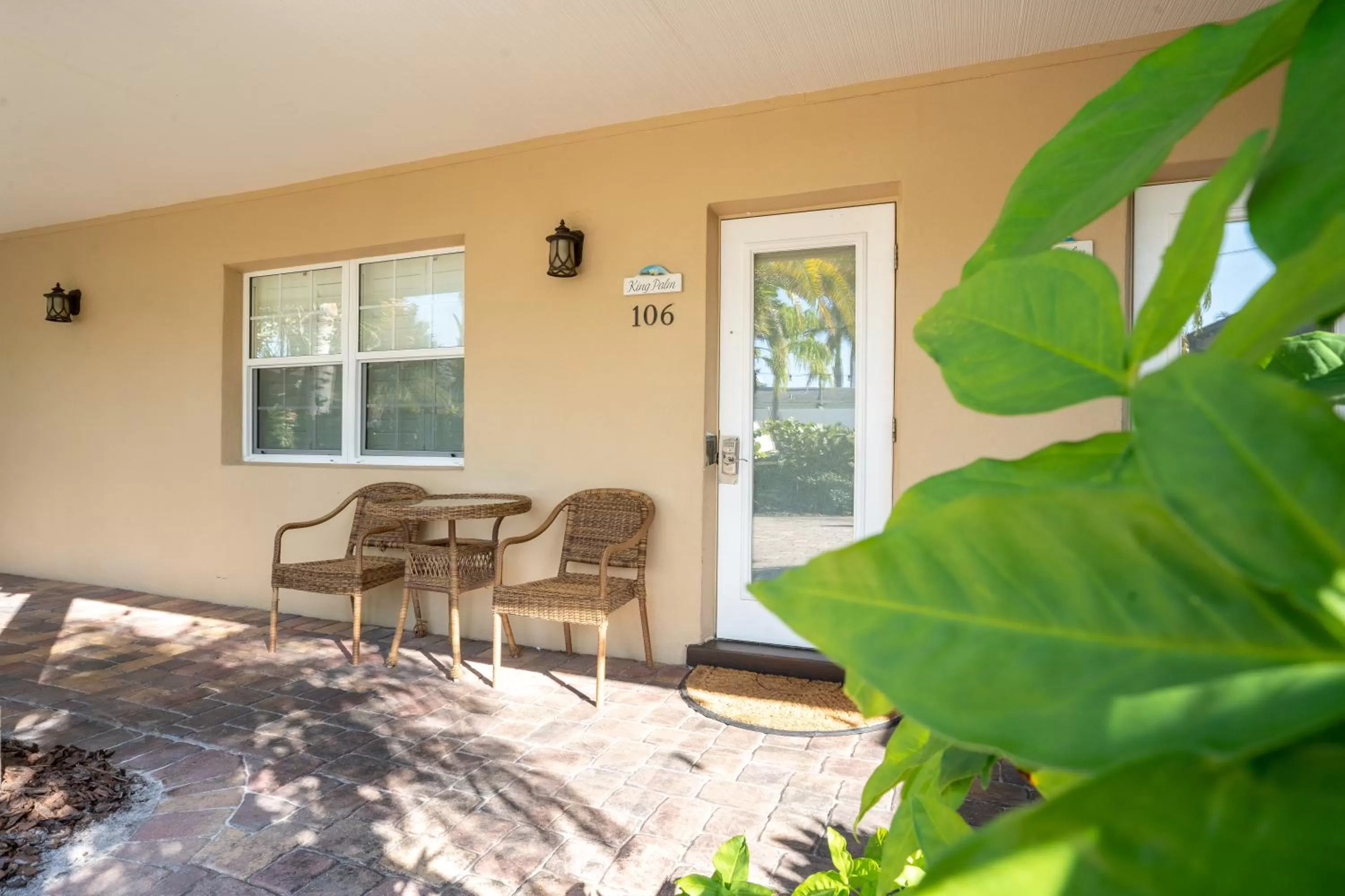 Patio in The Capri at Siesta