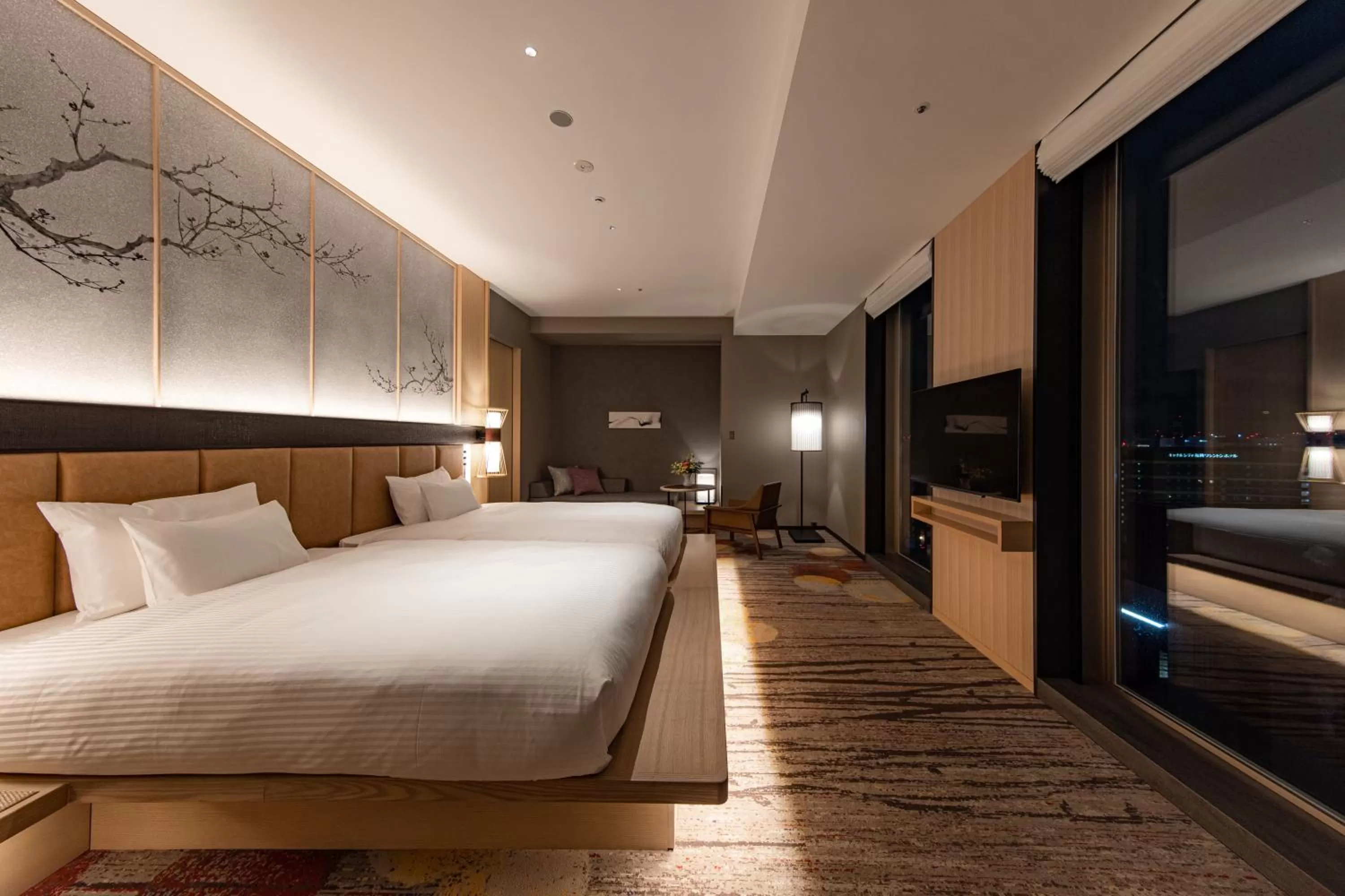 Photo of the whole room, Bed in THE BLOSSOM HAKATA Premier