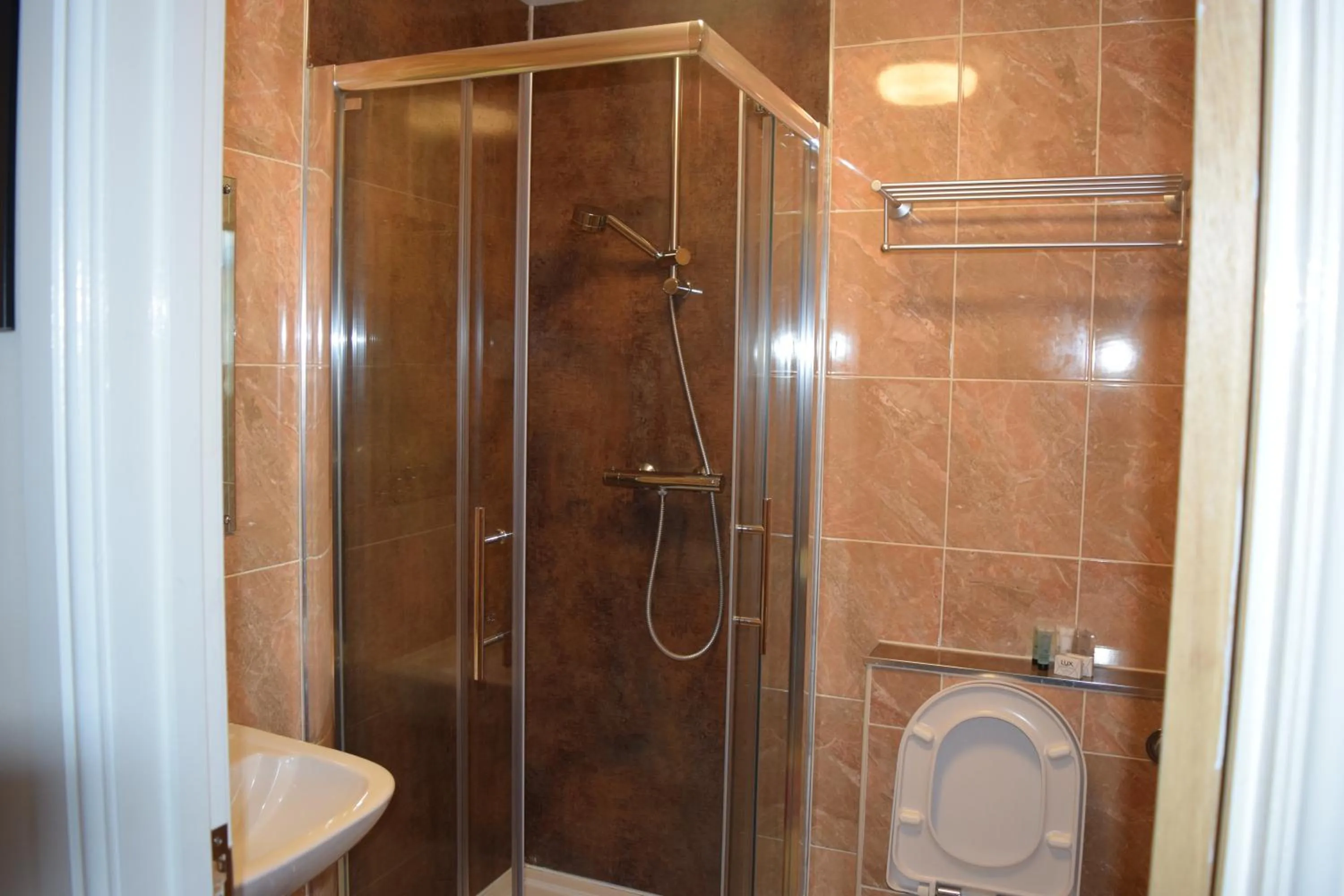 Shower in OYO Star Anglia Hotel