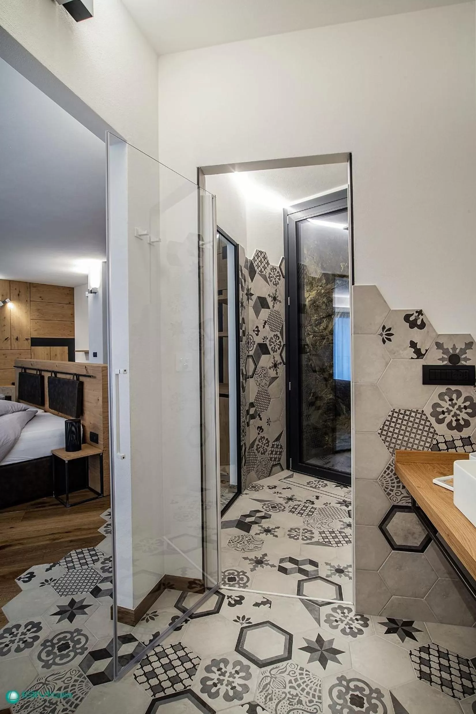 Photo of the whole room, Bed in Cà Rossa #panoramic suite