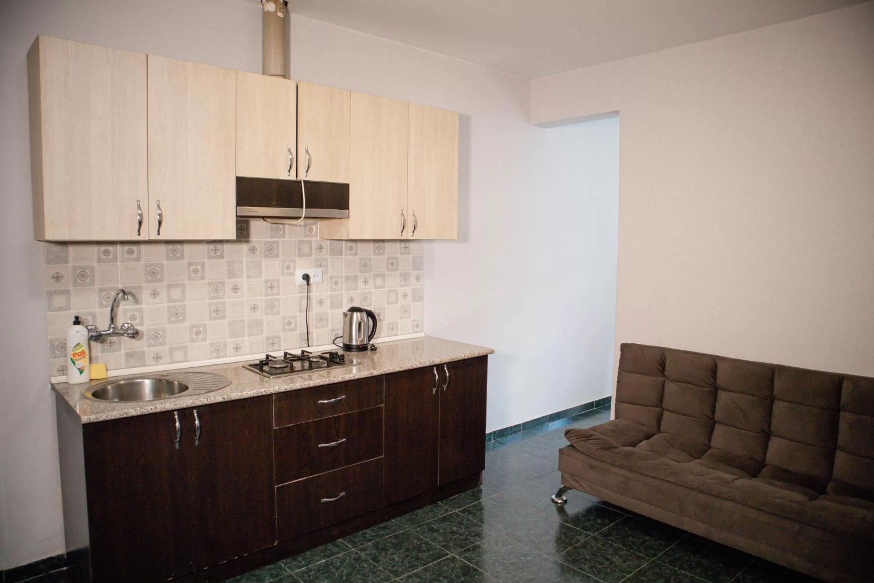 Kitchen or kitchenette in Hotel Salosi