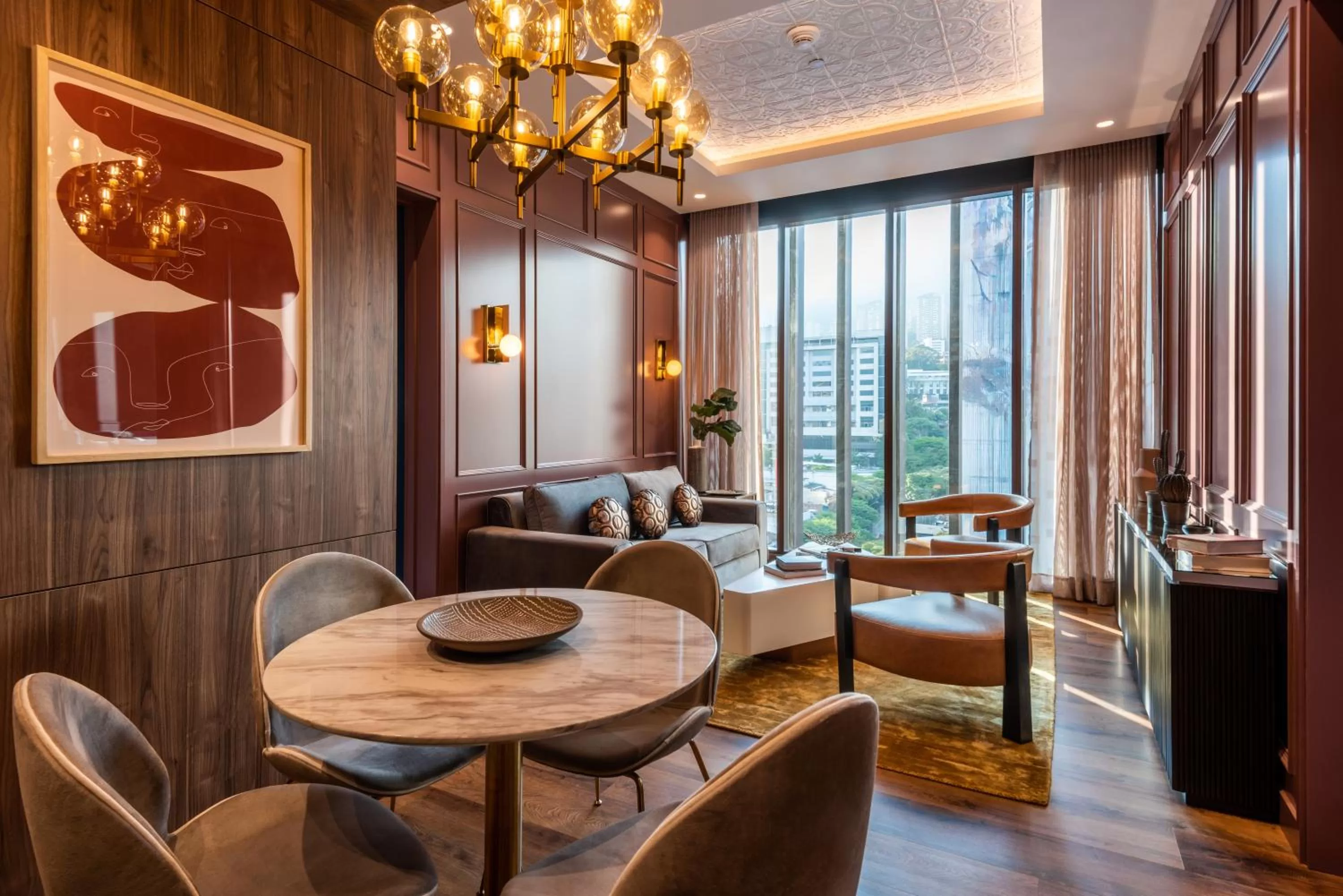 Living room in Hotel Marquee Medellín