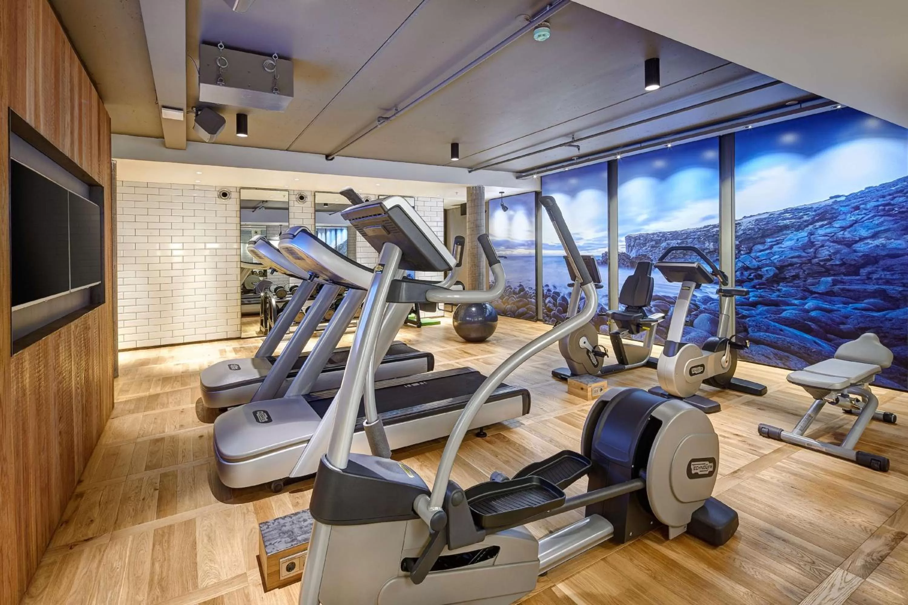 Fitness centre/facilities in Canopy by Hilton Reykjavik City Centre